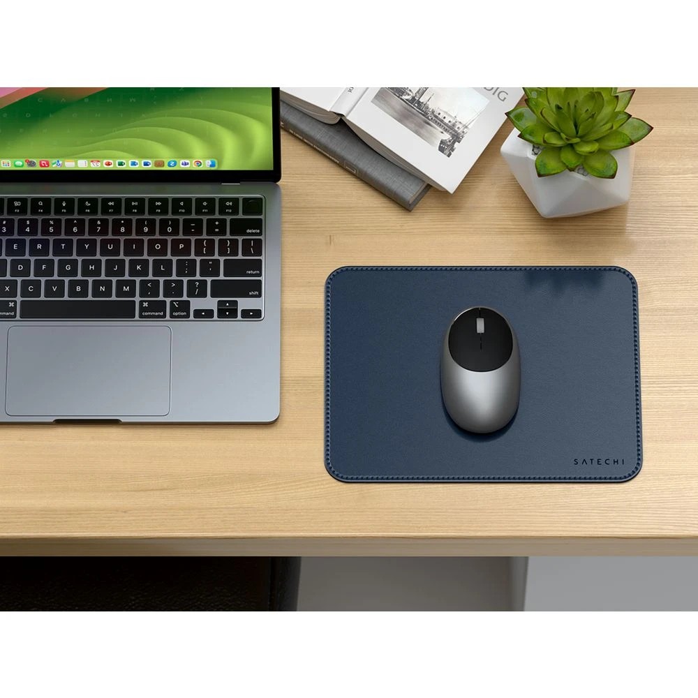 5 Satechi Vegan Leather Mouse Pad Navy, 5 of 5