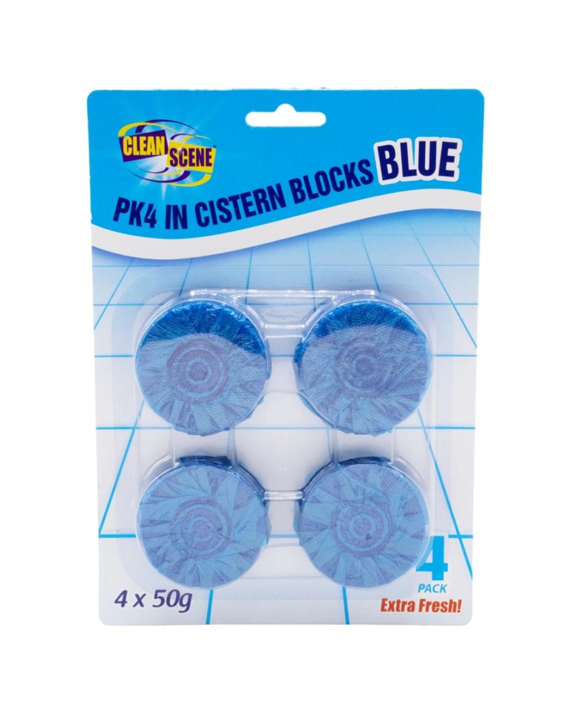 2 Clean Scene 12x 4pc Toilet Cistern Blocks Extra Fresh Cleaner 50g - Blue, 2 of 3