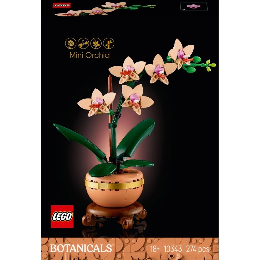 1 LEGO Botanicals Mini Orchid 10343, 1 of 10