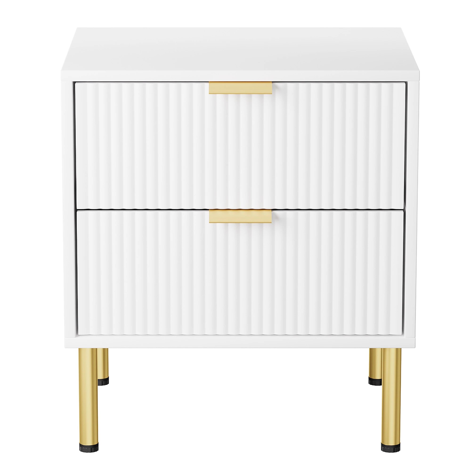 1 Levede Bedside Table - White, 1 of 5