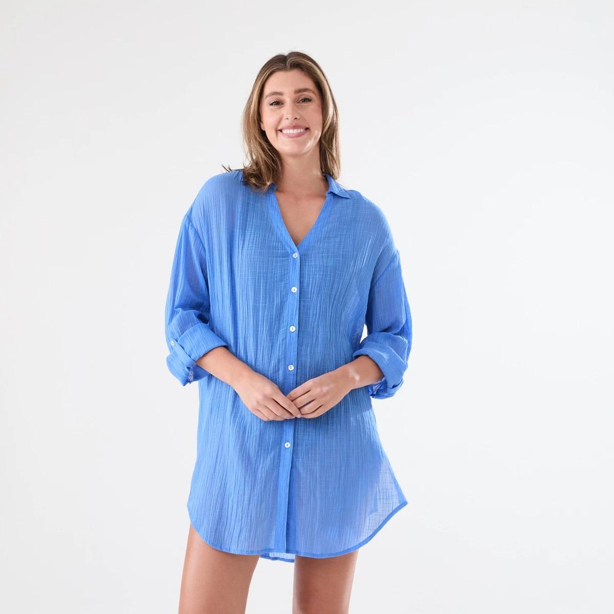 2 Cover Up Shirt BLUE MARINE, 2 of 8