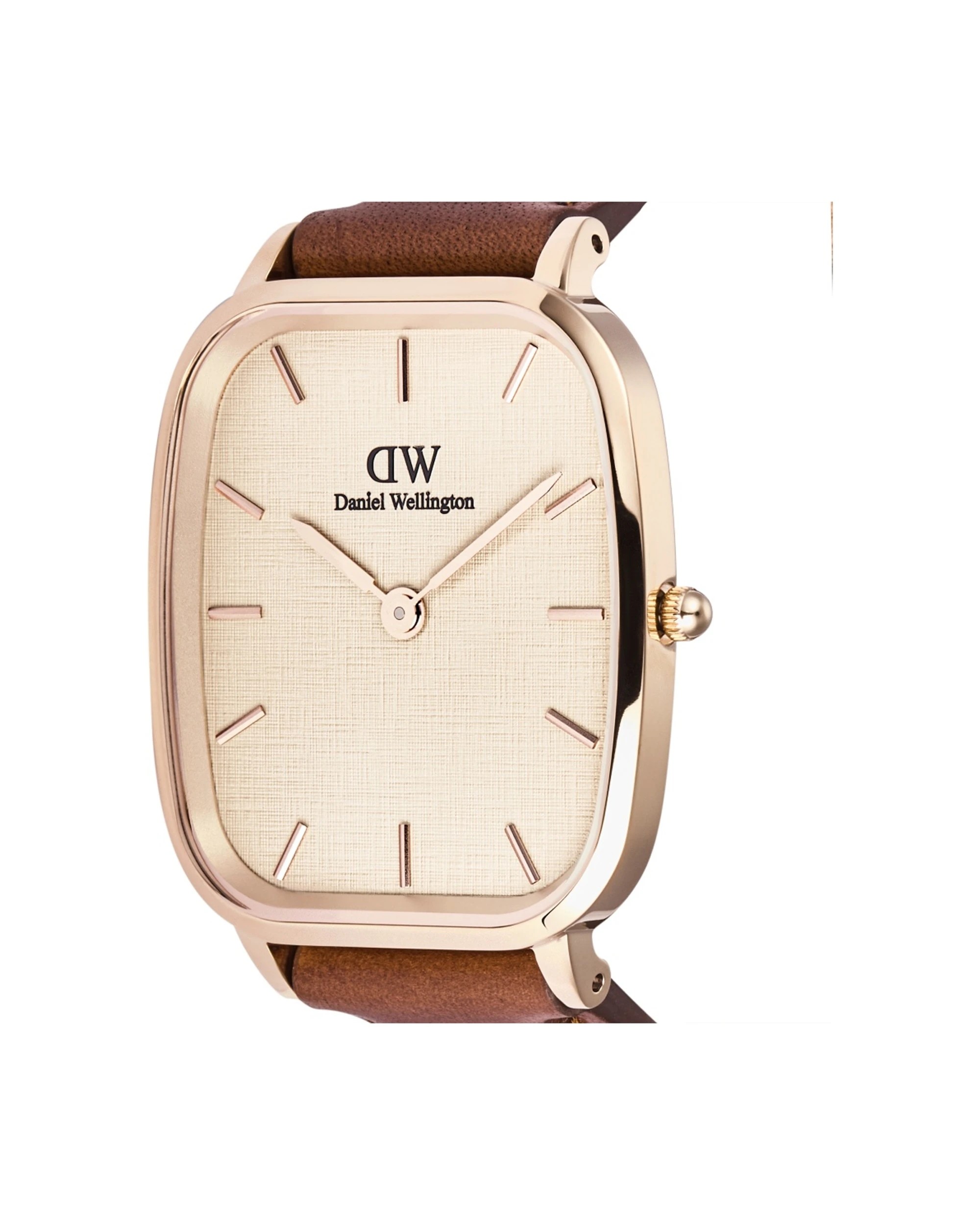 4 Daniel Wellington Marlon St Mawes Rose Gold Linen Watch 32x36.3mm, 4 of 5