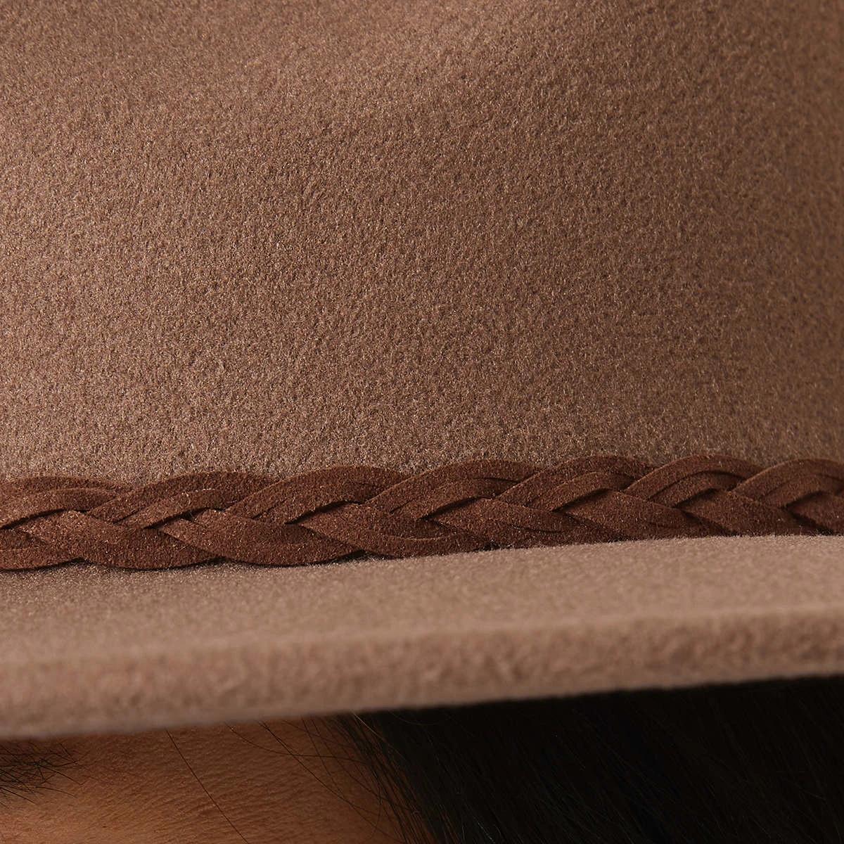 3 Fedora Hat with Statement Band Choc Braid, 3 of 4