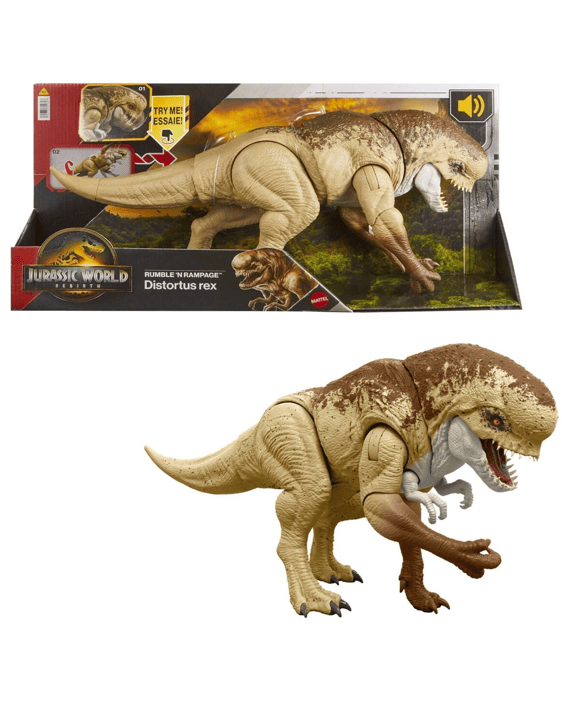 Jurassic World Rebirth: Rumble 'N Rampage Distortus Rex Figure