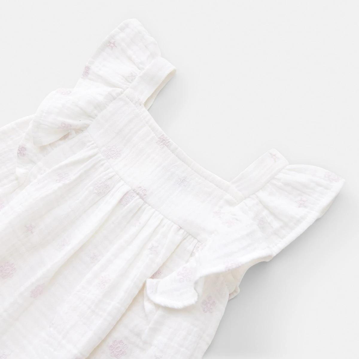 3 Woven Top Whte Flrl, 3 of 3
