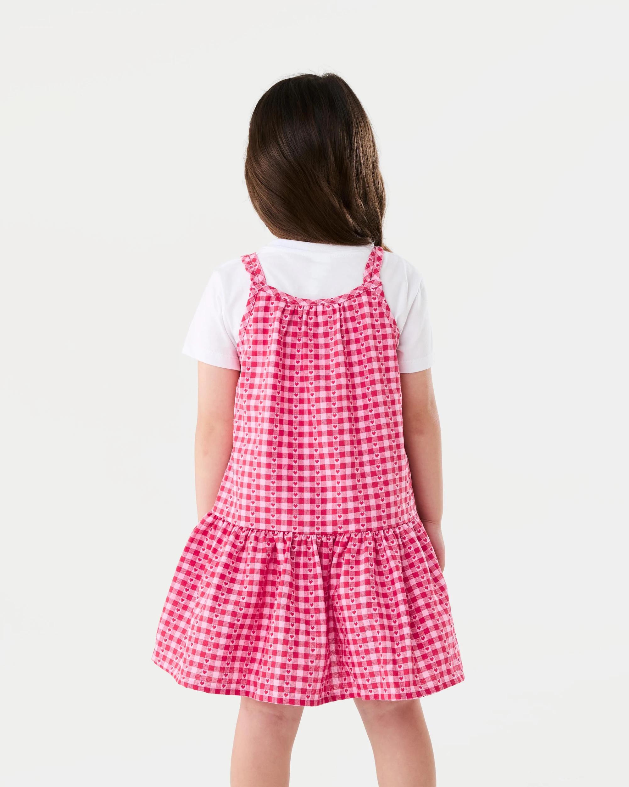2 2 Piece Dress Set Red Check, 2 of 7