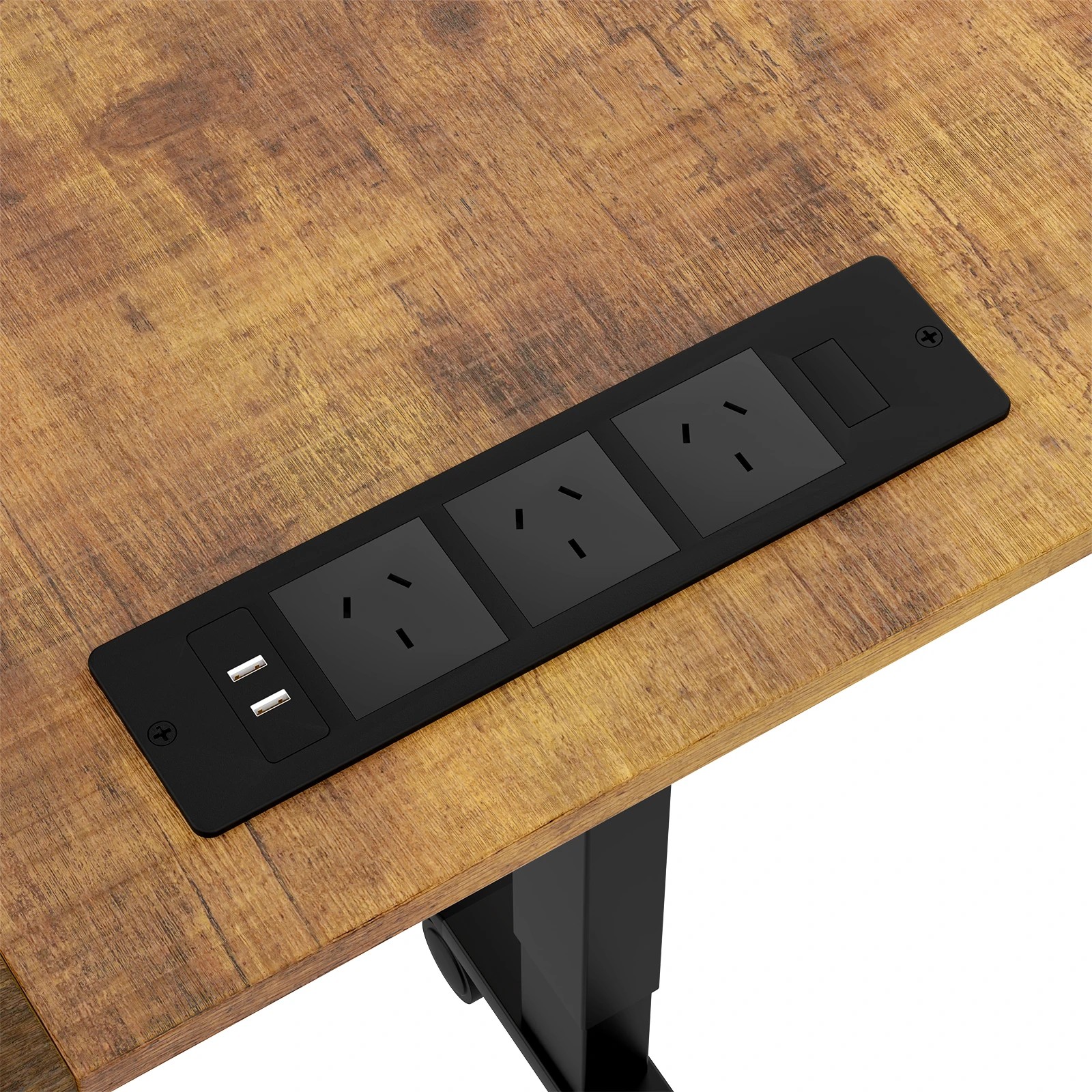 6 Advwin L Shaped Electric Standing Desk Adjustable Computer Desk with Charging Station - Brown, 6 of 9