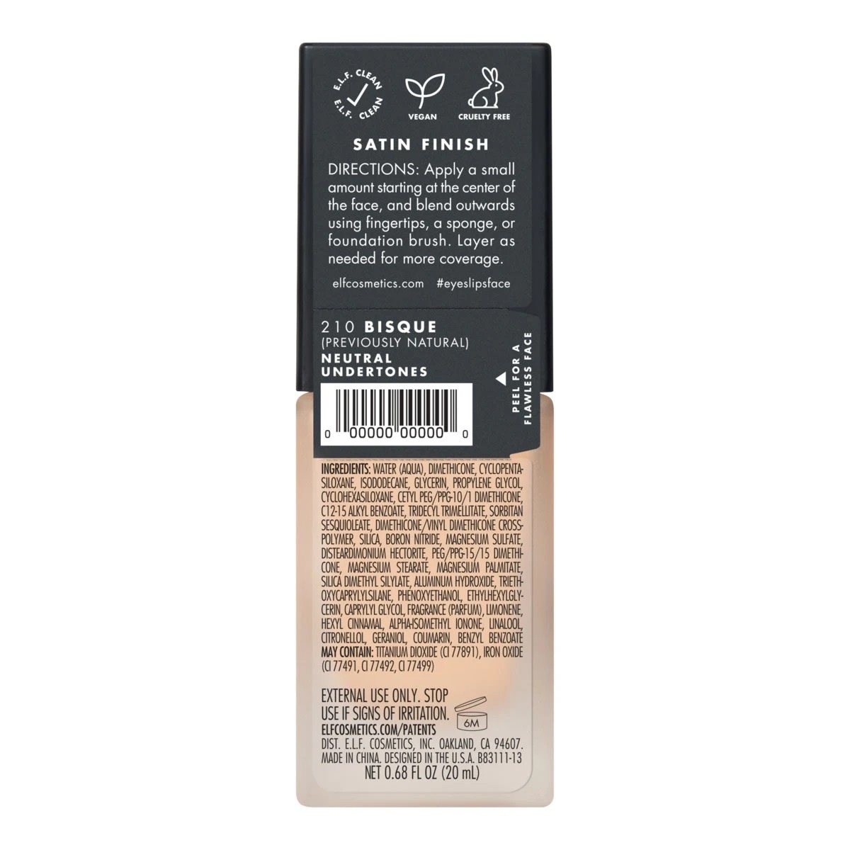 5 e.l.f. Flawless Finish Foundation - 20ml, Bisque, 5 of 5