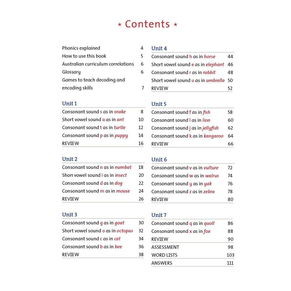 2 Targeting Phonics Book 1, 2 of 8