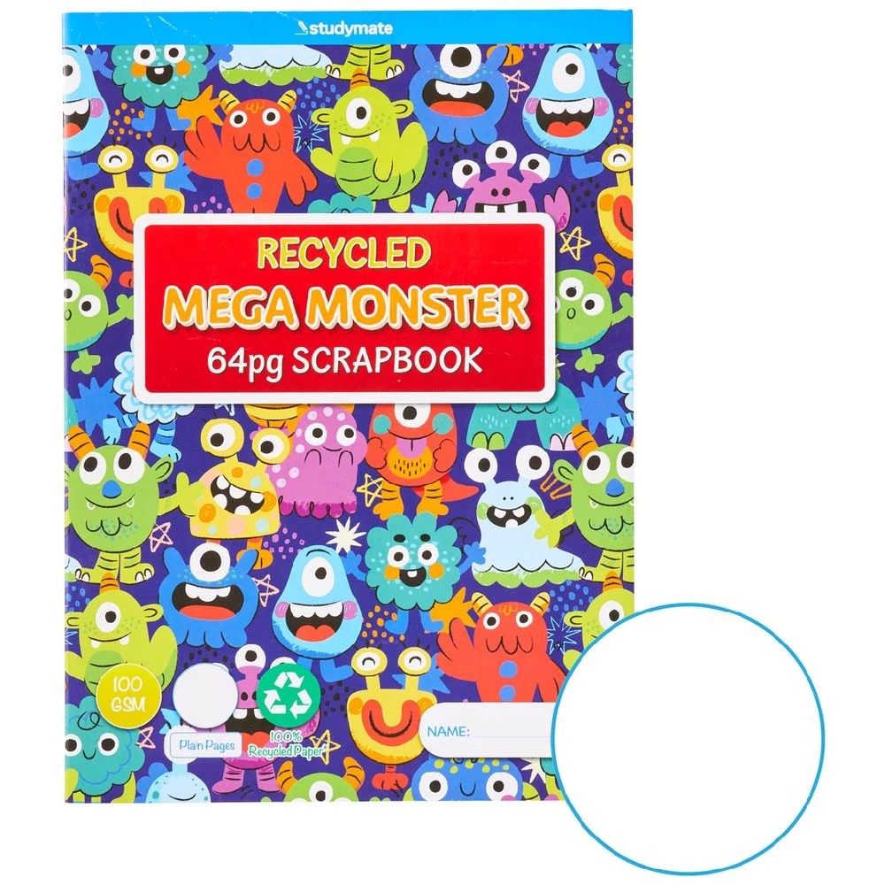 1 Studymate 240 x 331 Megamonster Scrapbook 64 Pages, 1 of 4