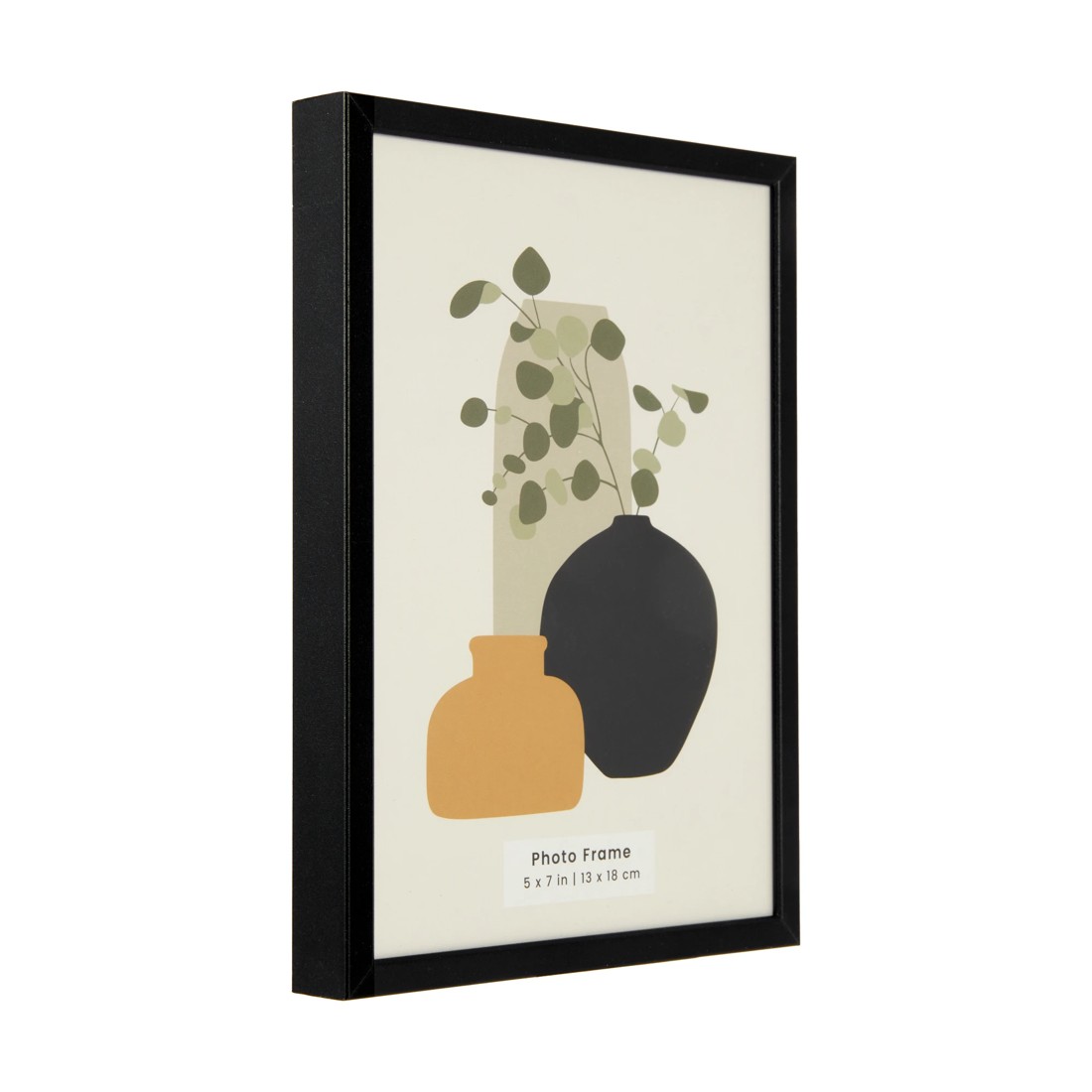 2 5in. x 7in. Metal Photo Frame - Black, 2 of 4