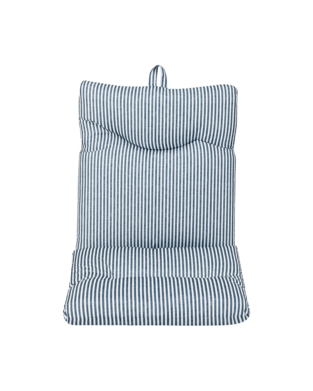 2 Outdoor High Back Cushion - Blue Stripe, 2 of 10