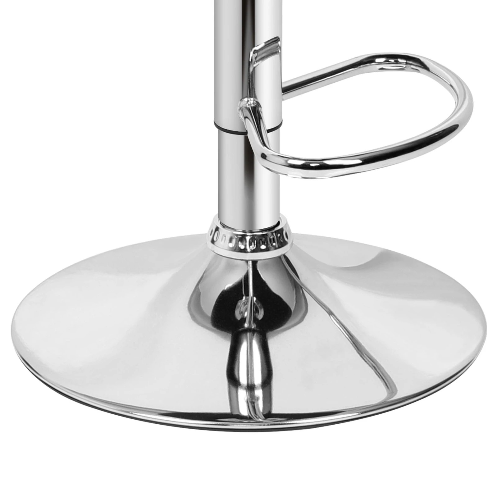 5 Alfordson 4x Bar Stools Ralph Kitchen Swivel Chair Leather Gas Lift - White, 5 of 10