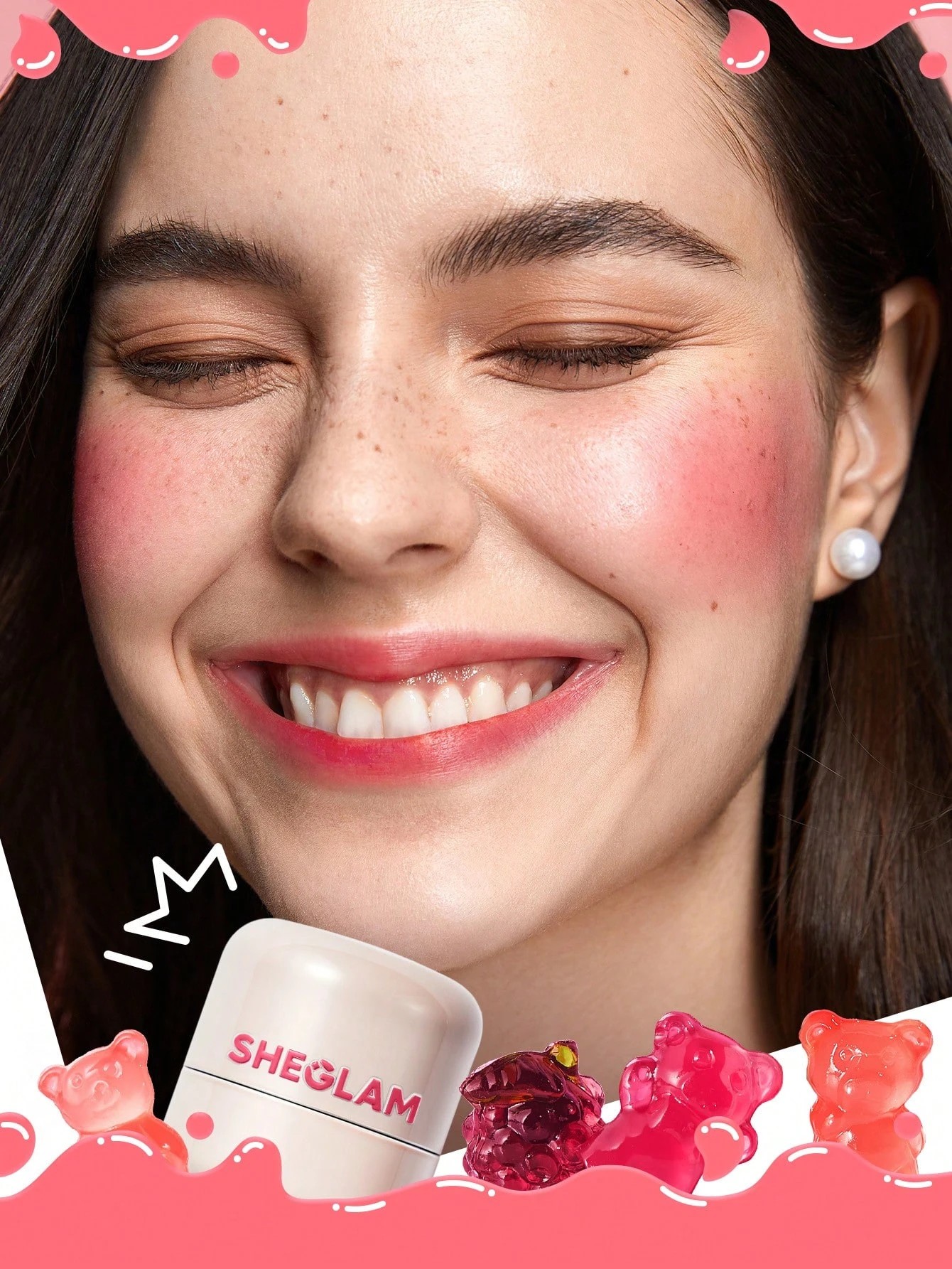 2 SHEGLAM Jelly-Licious Hydrating Lip & Blush Tint - Howdy, 2 of 5