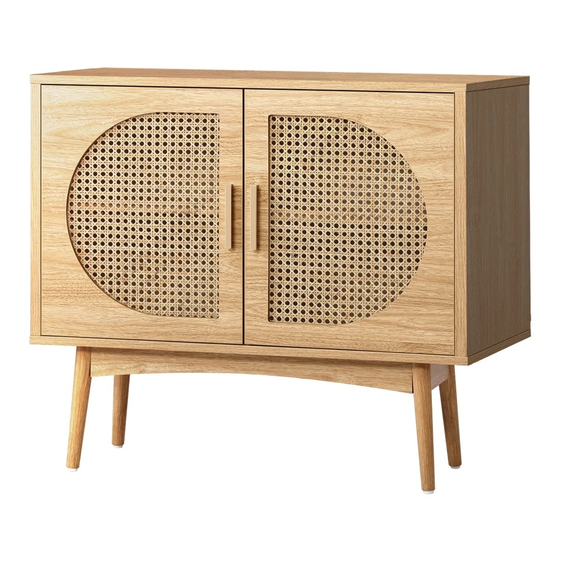1 Oikiture Buffet Sideboard Rattan Storage Cabinet
 - Natural, 1 of 10
