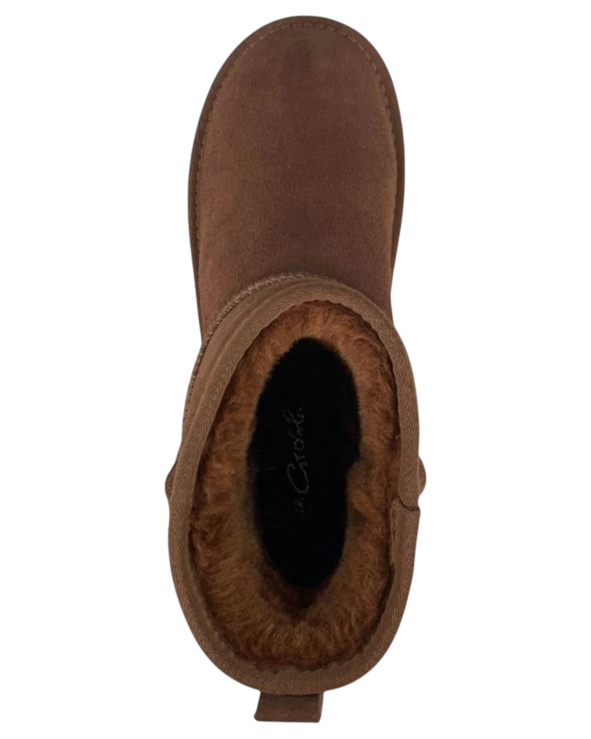 4 Grosby Mens Juneau Tan Boot Slippers Casual Slip On Shoes TAN, 4 of 7