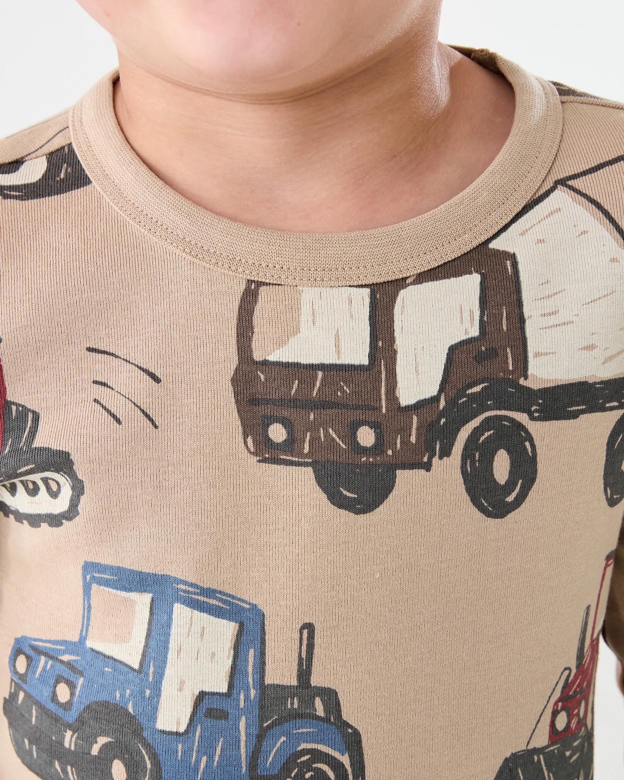 4 Rib Pyjama Set Brn Dig, 4 of 5