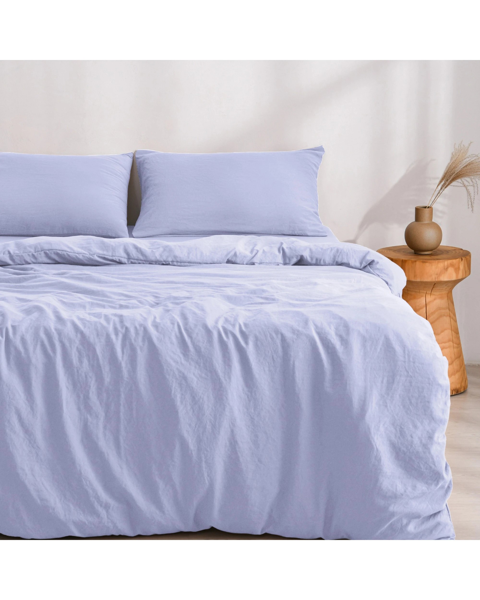 2 Dreamaker Superfine Washed Microfibre Quilt Cover Set - King Single Bed - Lilac, 2 of 7