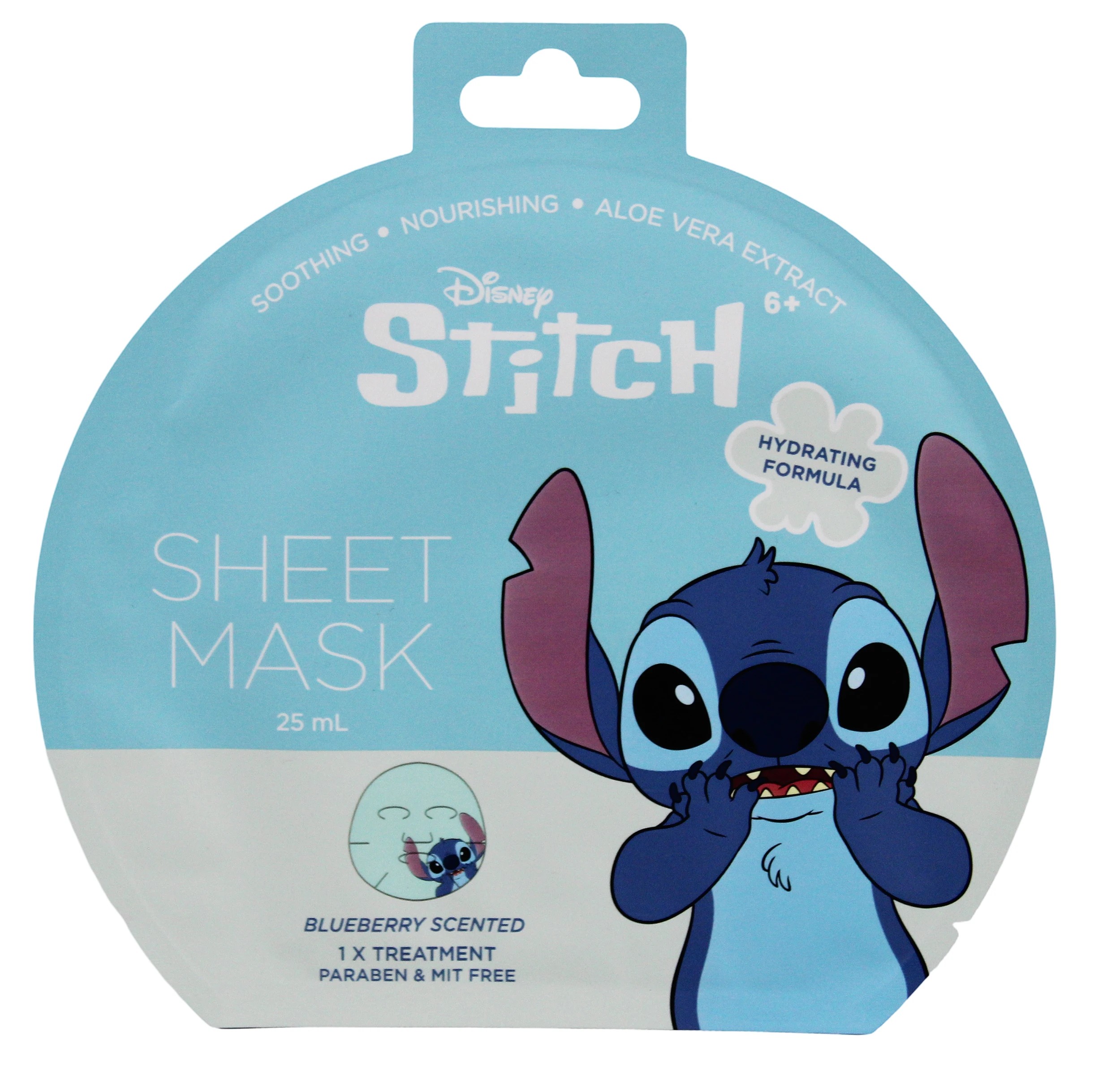 1 Disney Stitch Sheet Mask 25ml - Blueberry Scented, 1 of 2