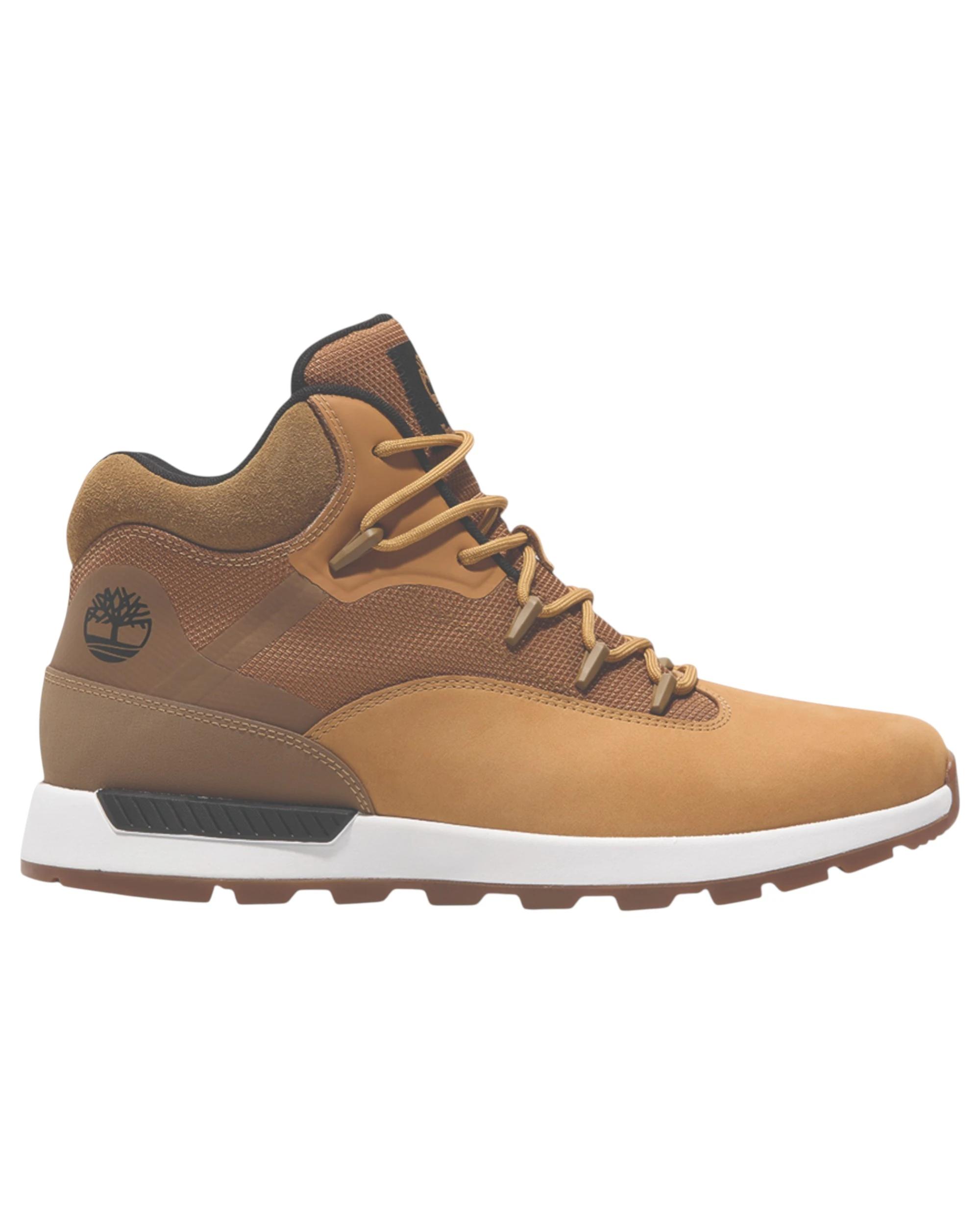 1 Timberland Mens Sprint Trekker Mid Lace-Up Sneakers Brown Shoes BROWN, 1 of 8