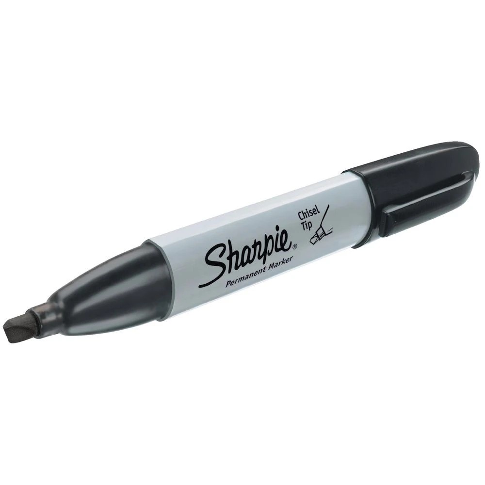 3 Sharpie Chisel Tip Permanent Markers Black 12 Pack, 3 of 6