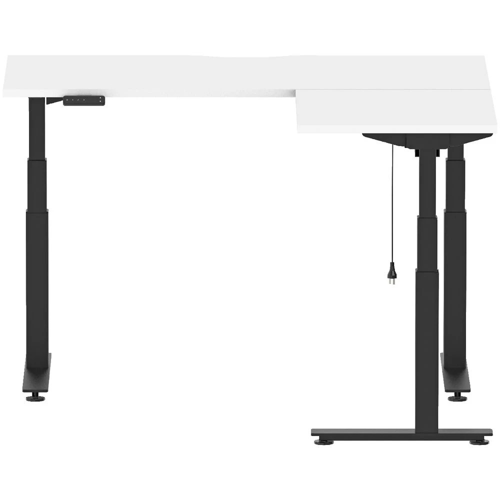 4 Stilford S2 Electric Corner Workstation 1500mm Black/White Desks, Tables and Workstations, 4 of 6