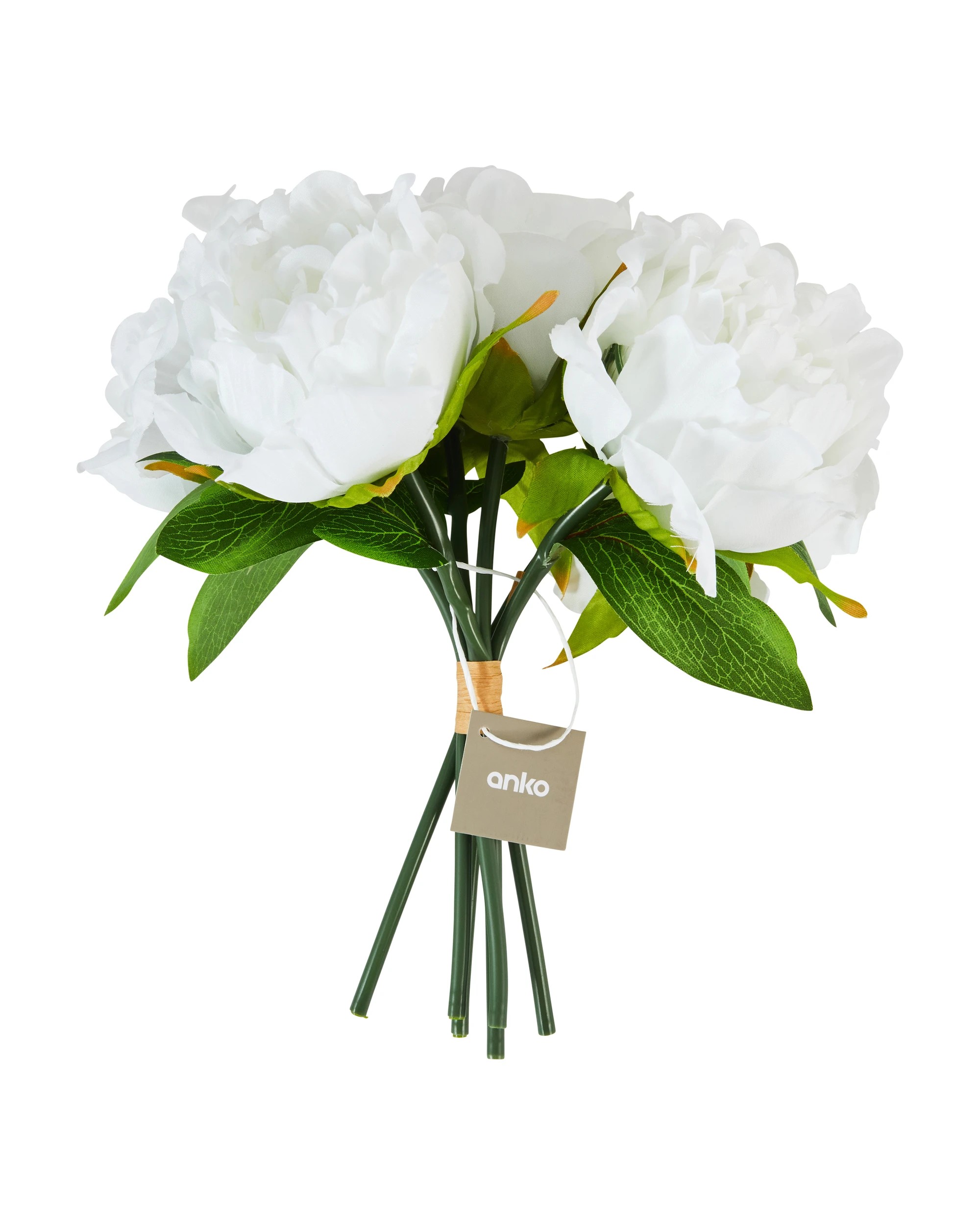 4 Artificial White Peonies Bunch, 4 of 4