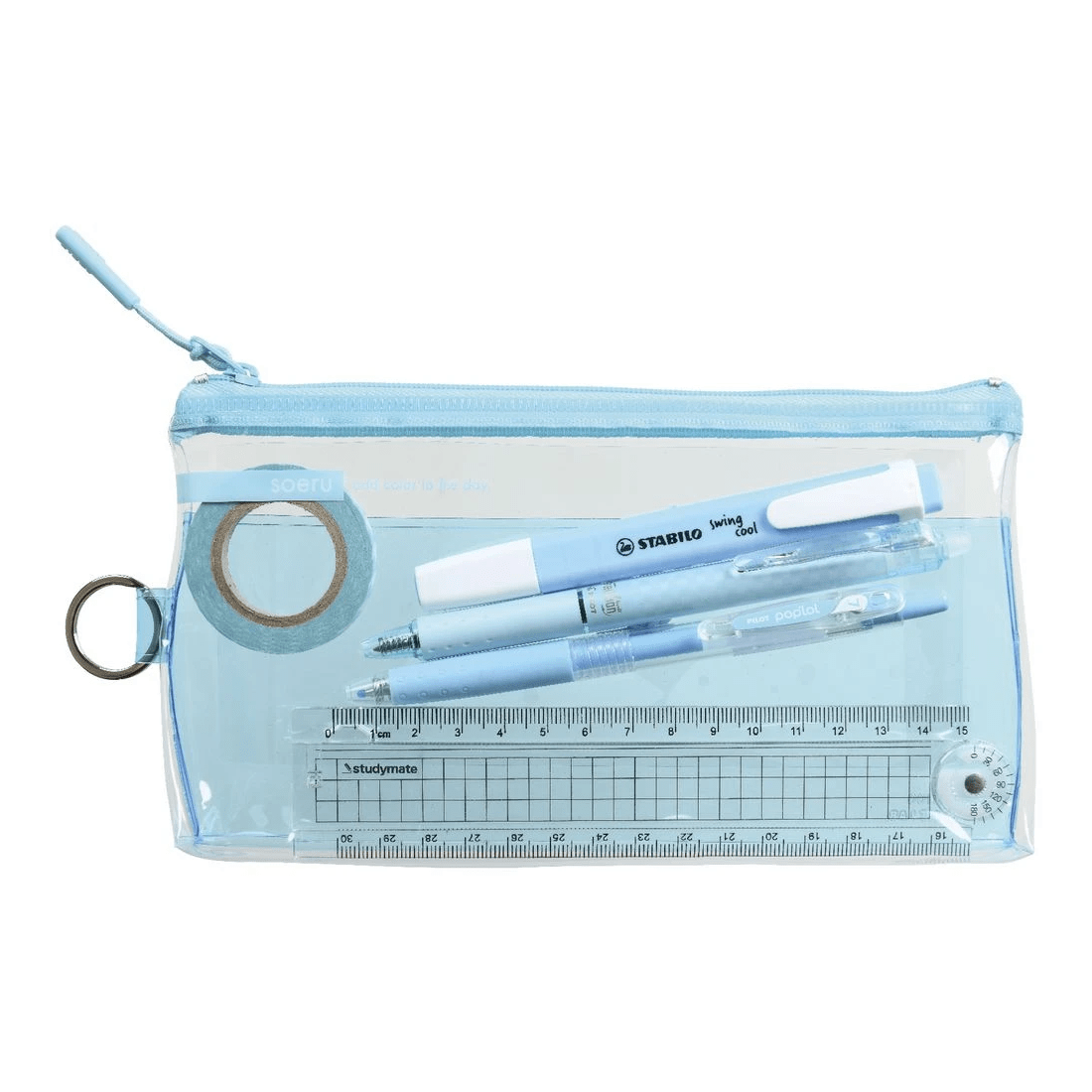 2 Soeru Slim Pen Case Clear Ice Blue, 2 of 3