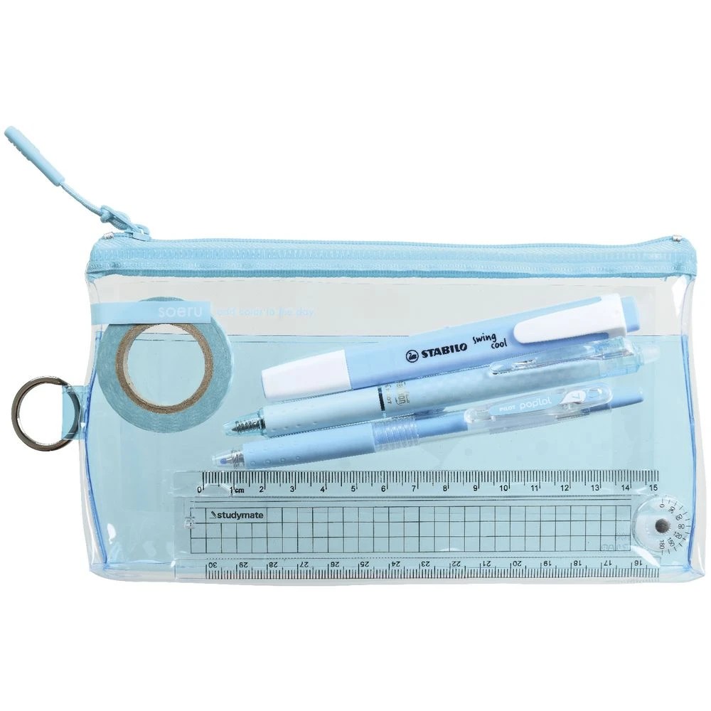 2 Soeru Slim Pen Case Clear Ice Blue, 2 of 3