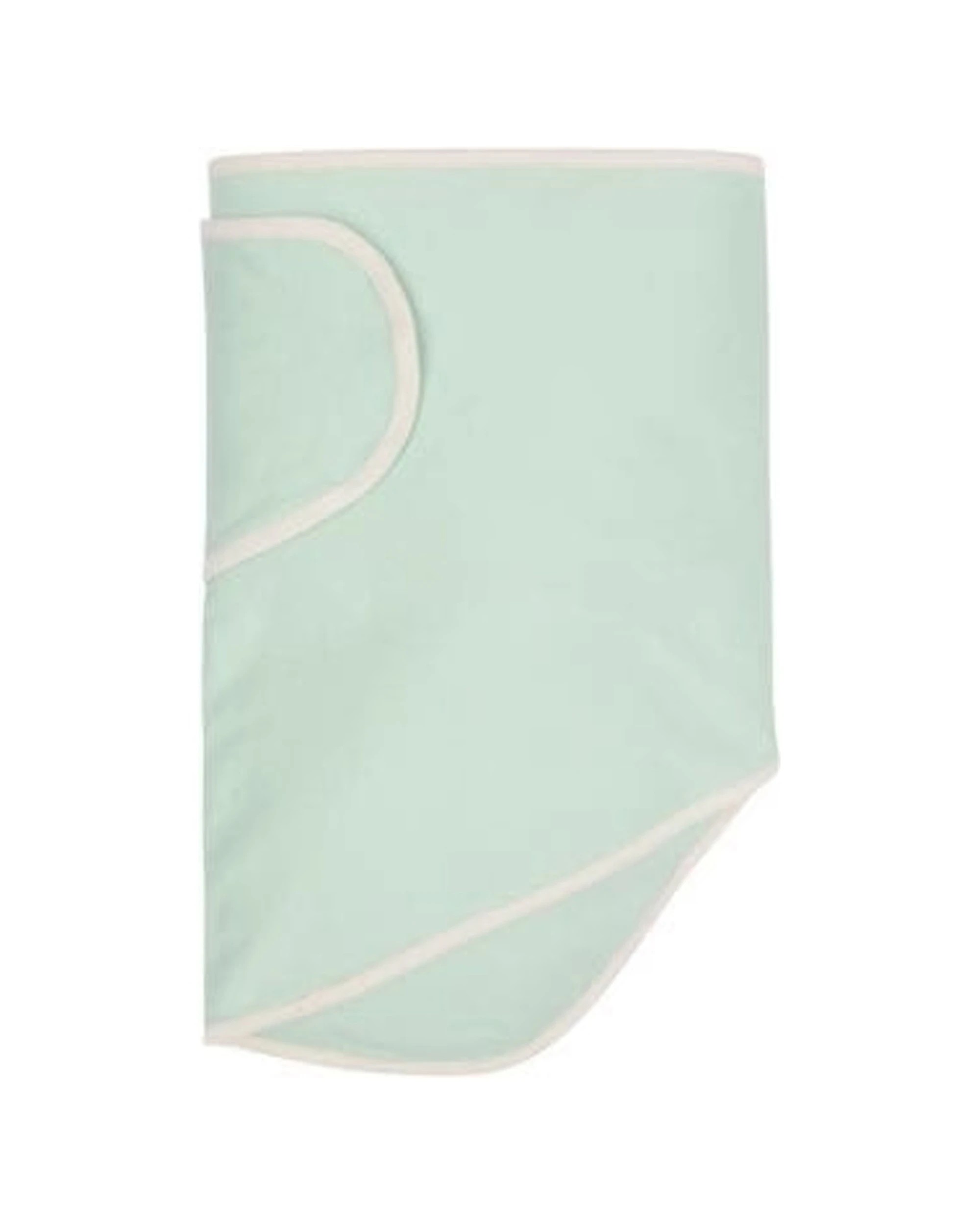 1 Miracle Blanket Baby Swaddle Wrap Blanket Soft Secure Design With Trim - Green, 1 of 1