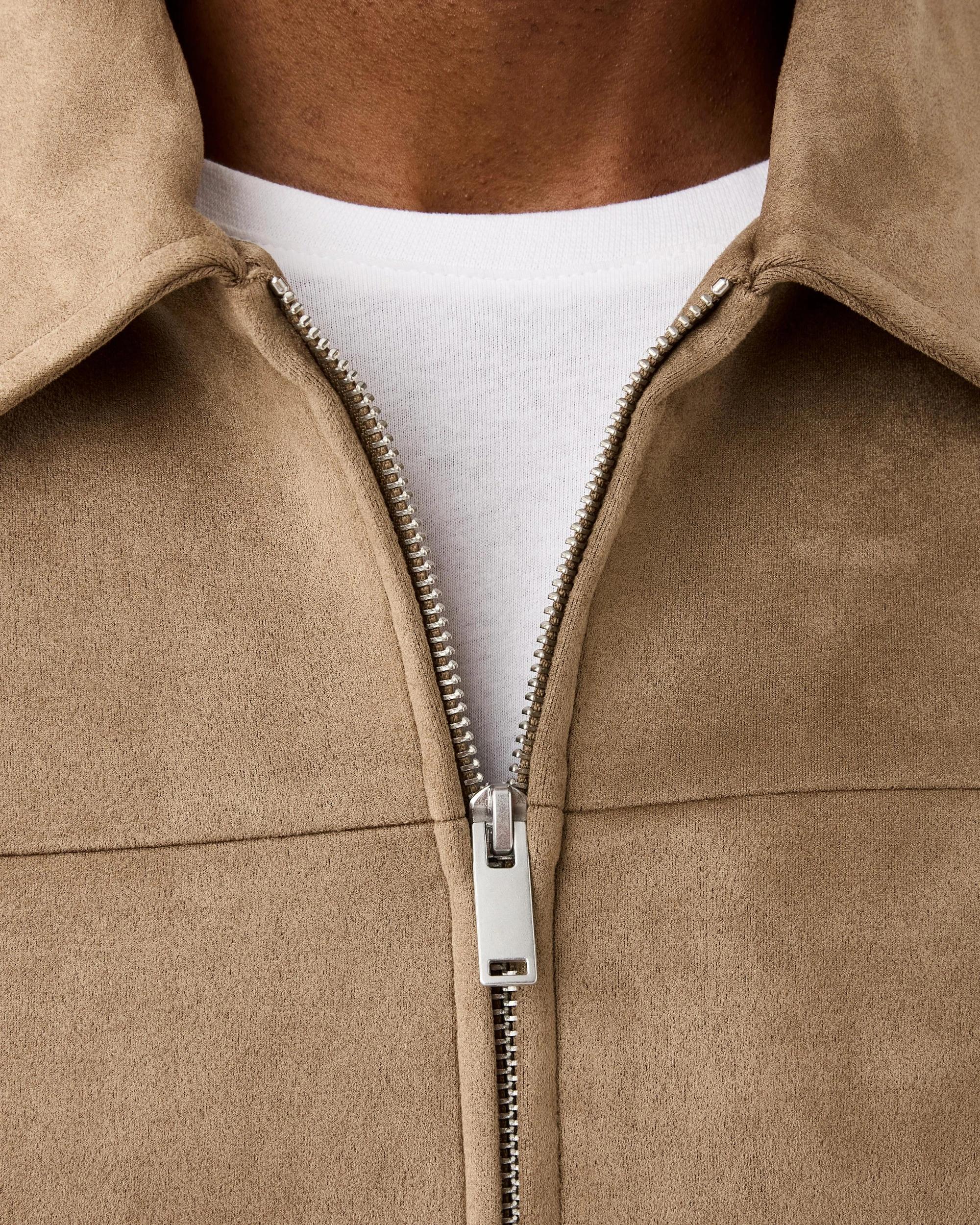 7 Suedette Bomber Jacket Brn Clay, 7 of 10