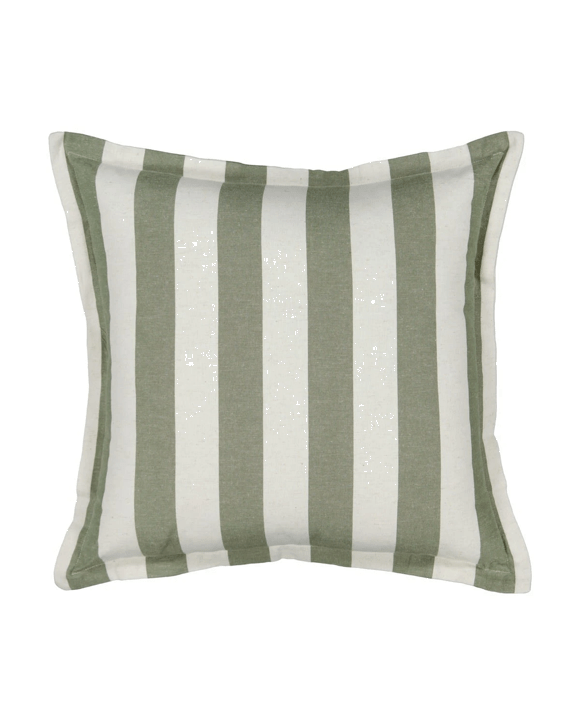 50cm Stripe Cushion - Forest