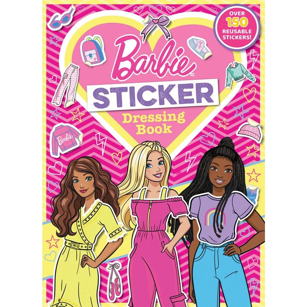 1 Scholastic Sticker Dressing Book Barbie, 1 of 4