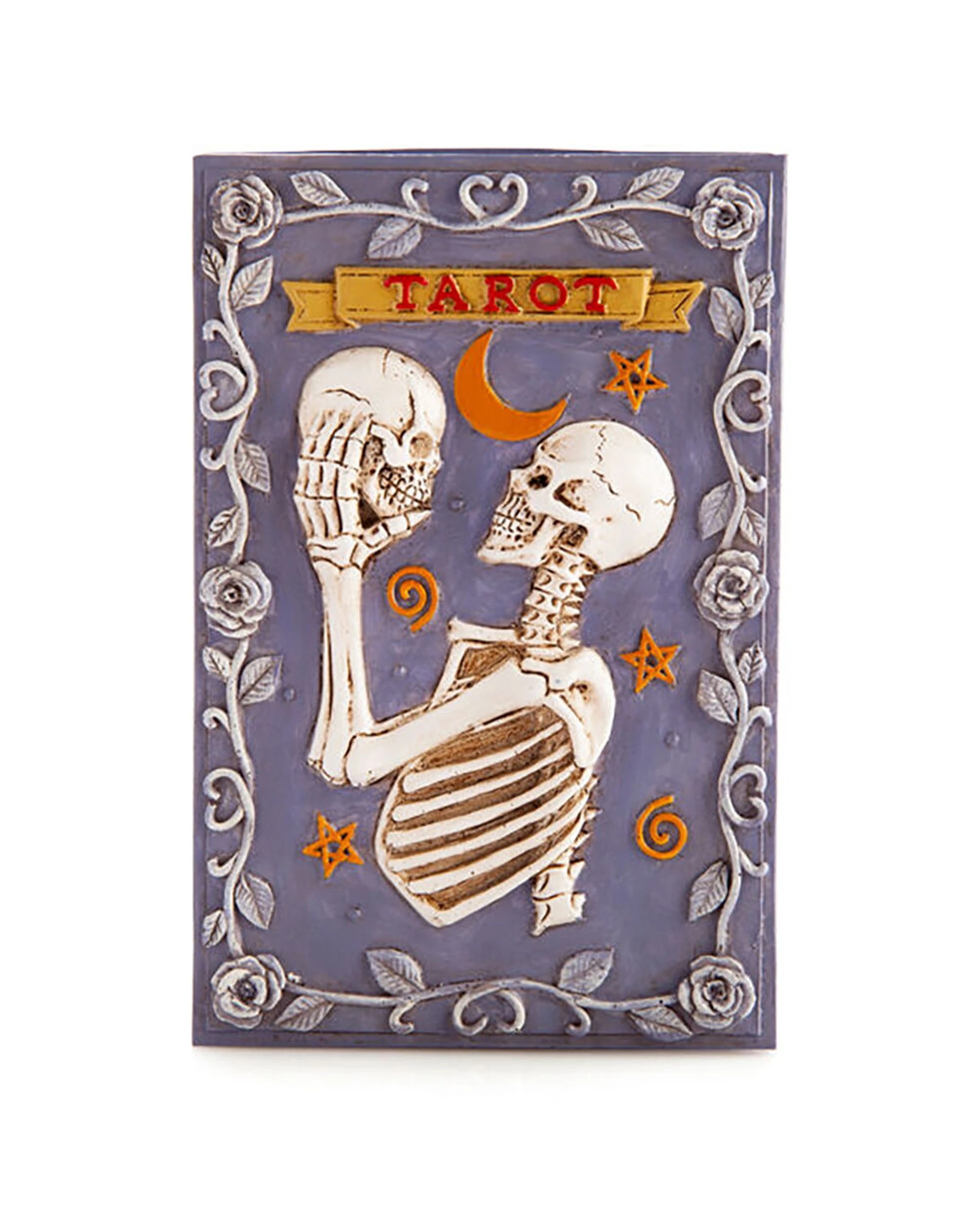 1 Mystical Worlds Tarot Box Skeleton Jewellery Trinket Storage - Purple, 1 of 5