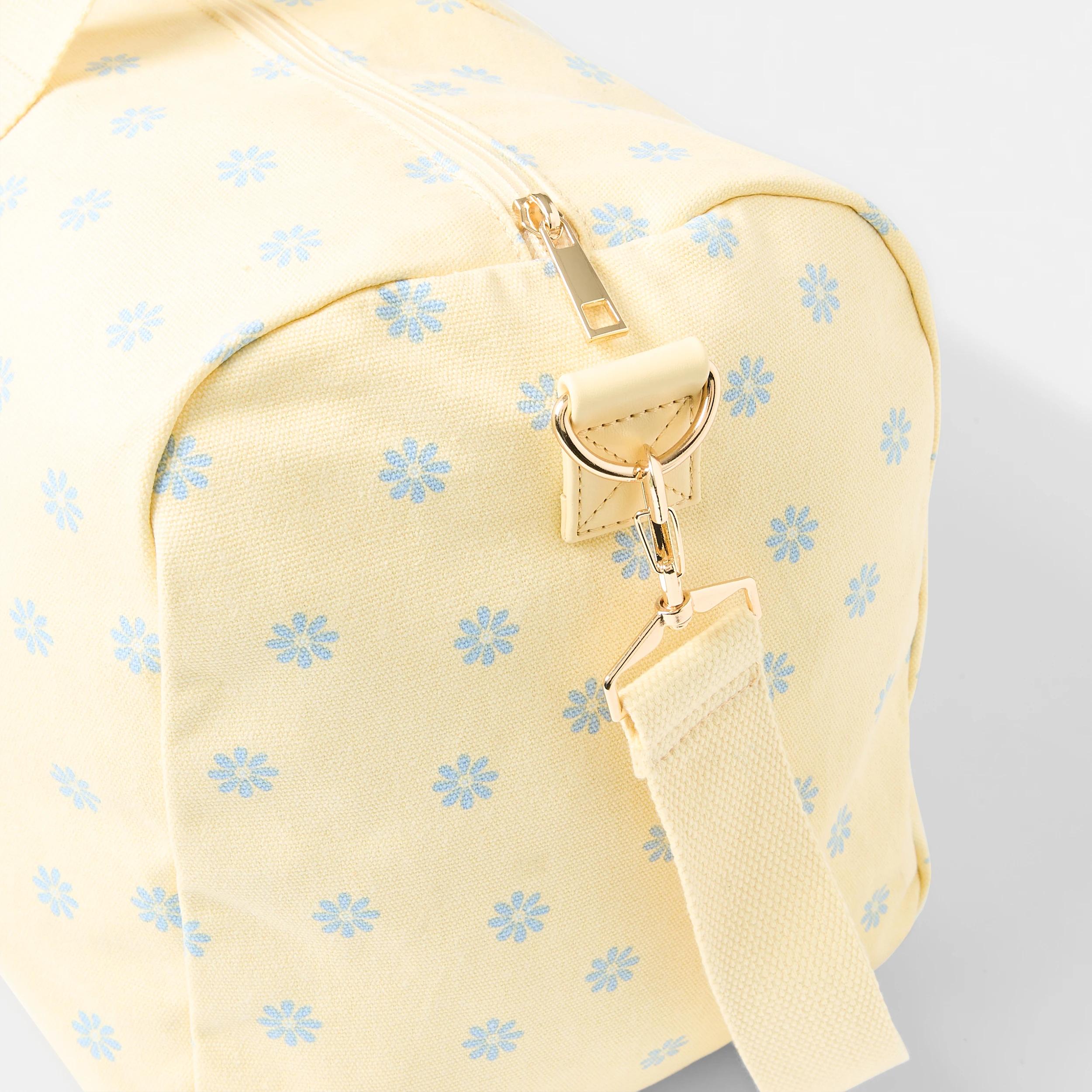 3 Canvas Weekender Bag Daisy, 3 of 4