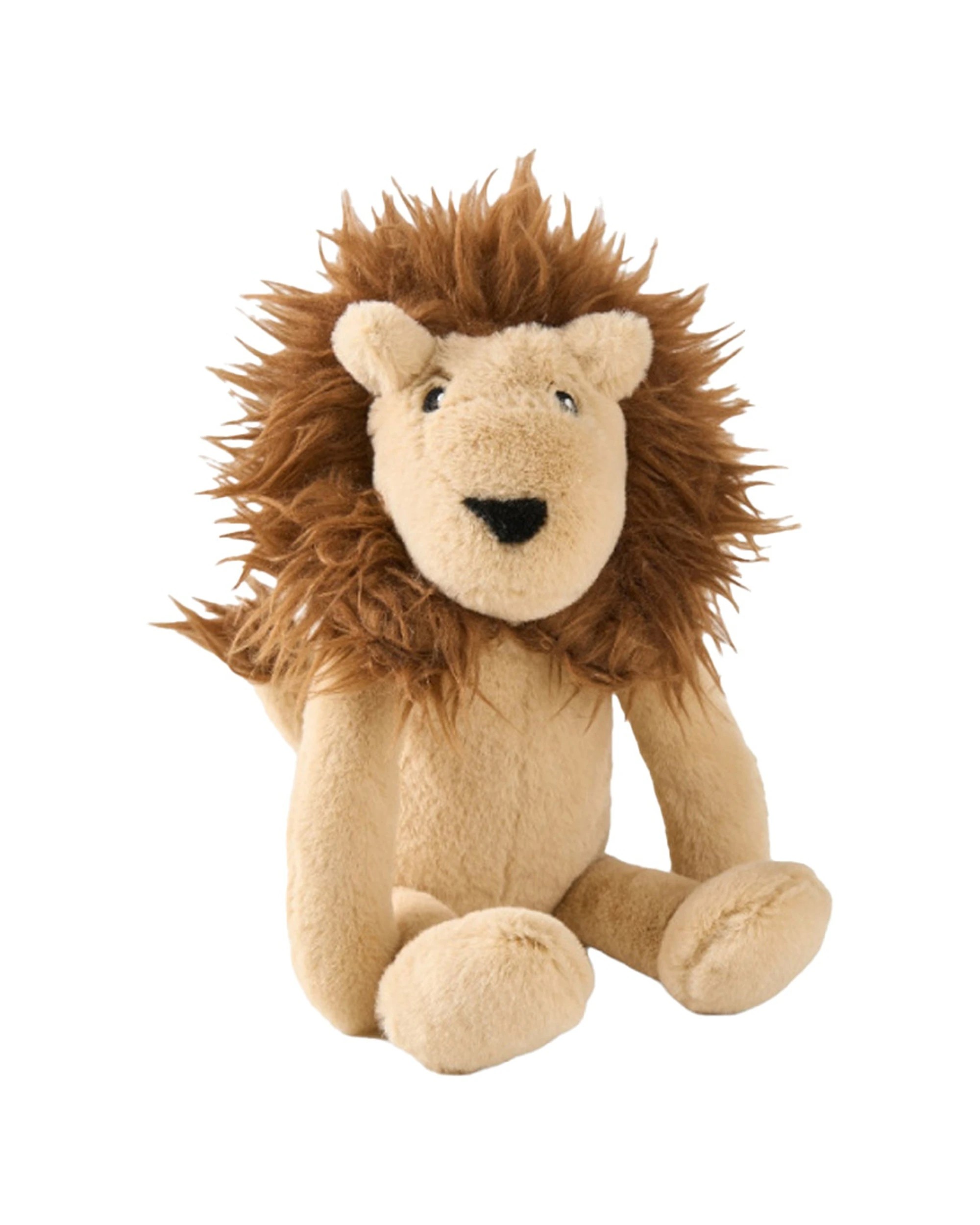 1 Linen House Kids Lenny Lion Novelty Cushion Soft Plush Toy Teddy - Brown, 1 of 4