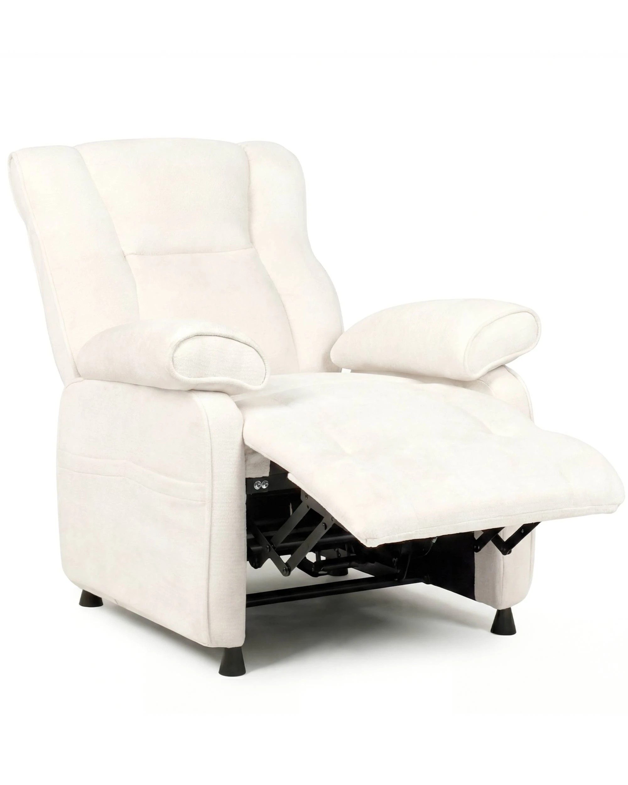 2 Advwin Recliner Chair Electric Adjustable Backrest and Footrest Lounge Armchair - Beige, 2 of 9