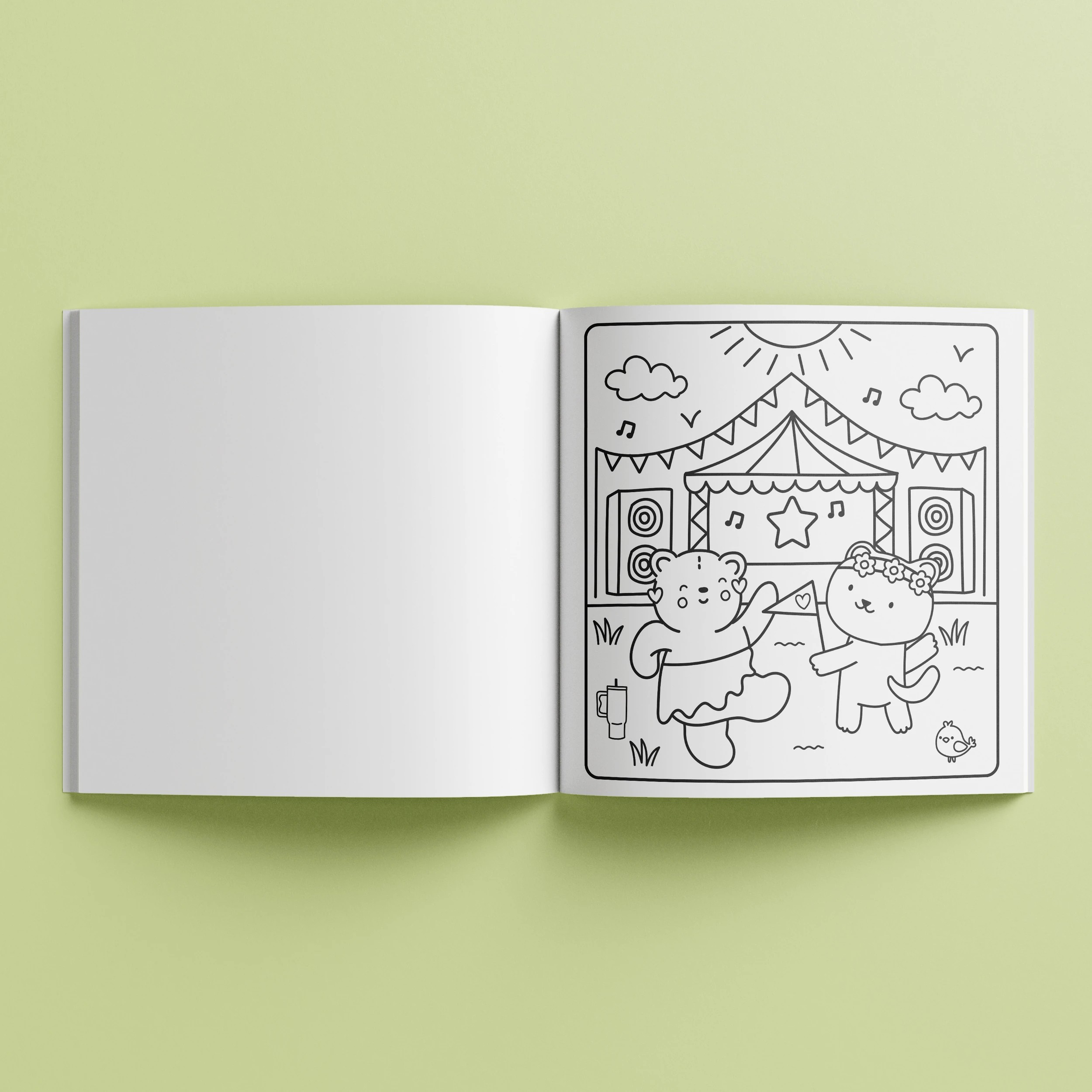 3 Sunny Vibes Sunday Reset Cute & Bold Colouring Book, 3 of 3