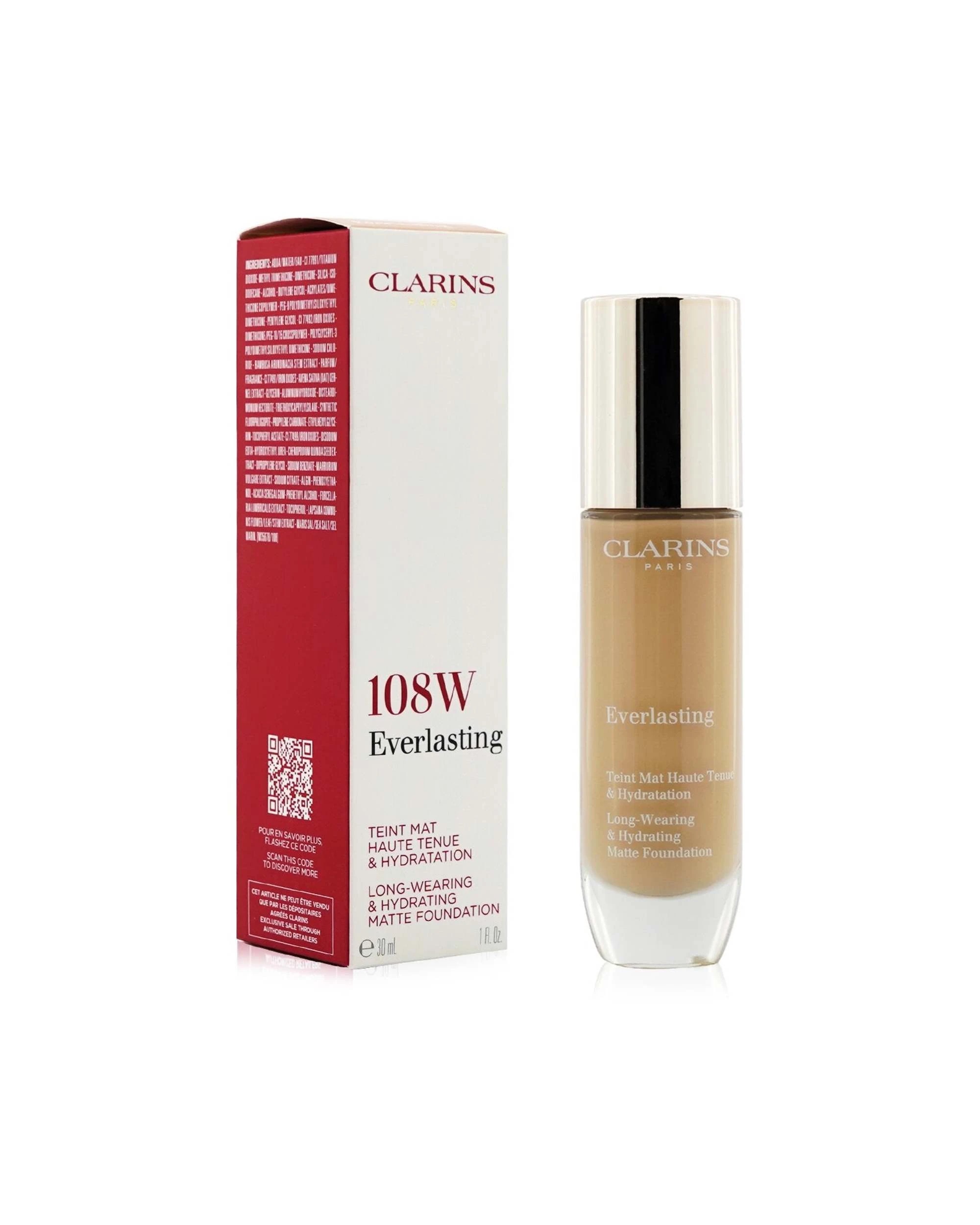 8 Clarins Everlasting Long Wearing & Hydrating Matte Foundation - # 30ml/1oz - Beige, 8 of 9