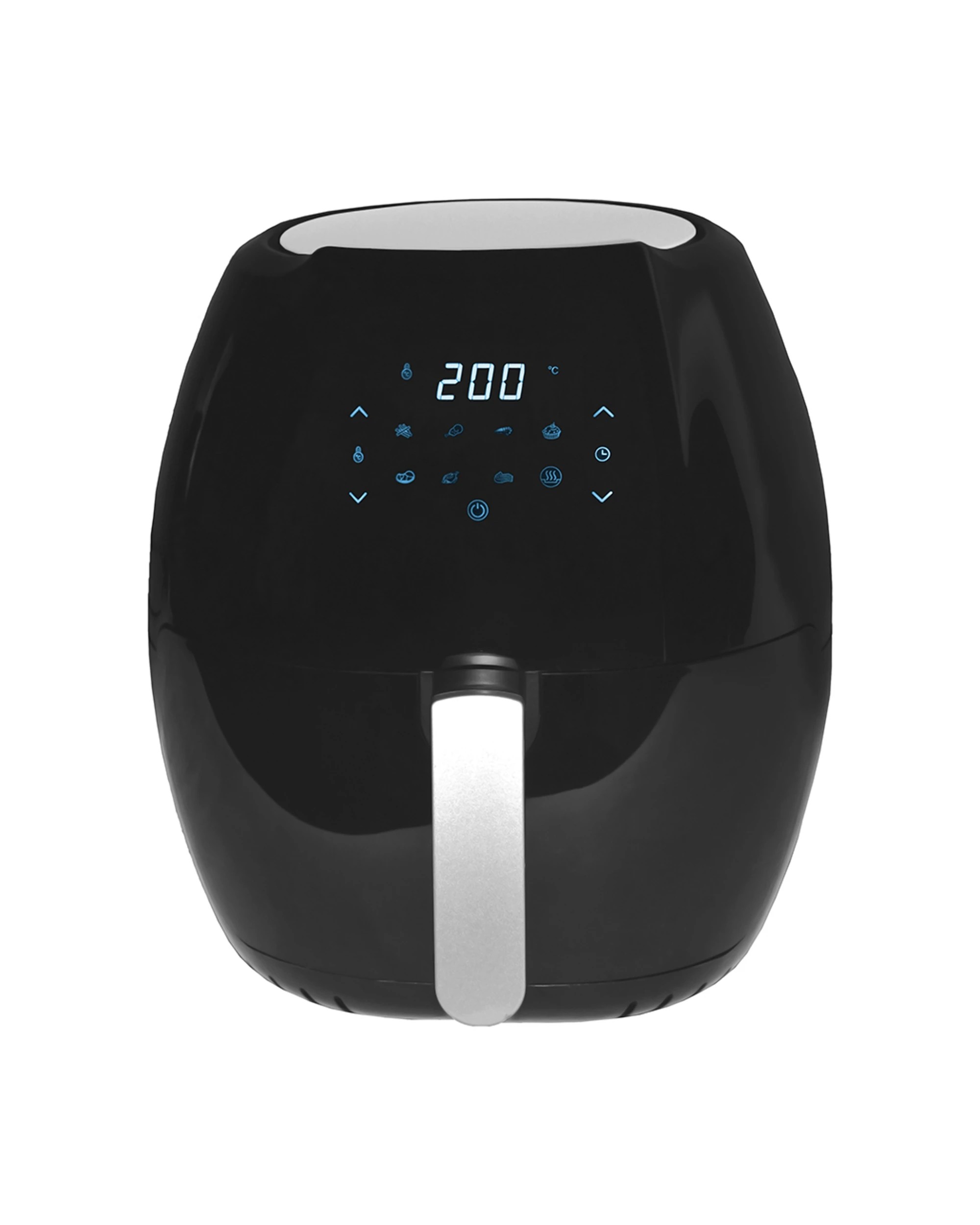 3 8l Digital Air Fryer Electric 1800w Non Stick W/rack Less Oil Fries Cooking - Black, 3 of 3