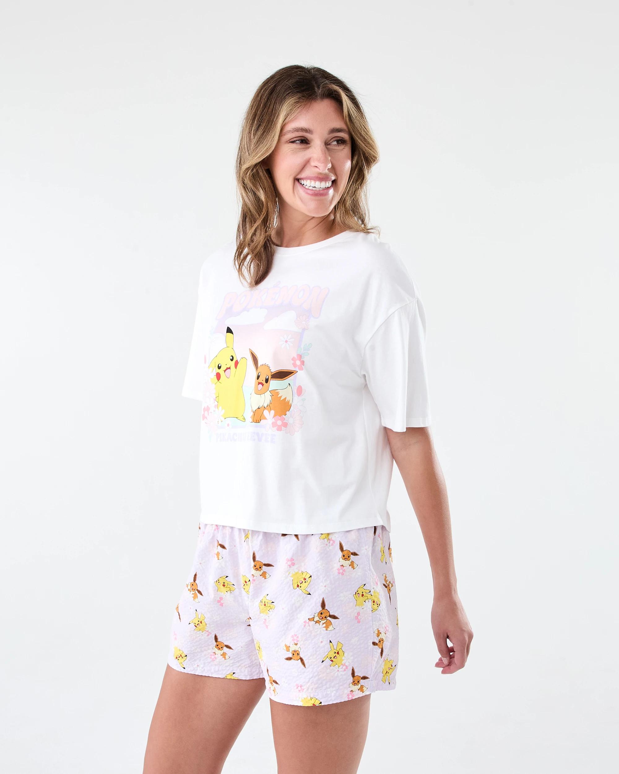 2 Pokemon License Knit Top and Woven Shorts Pyjama Set Pokemon, 2 of 8