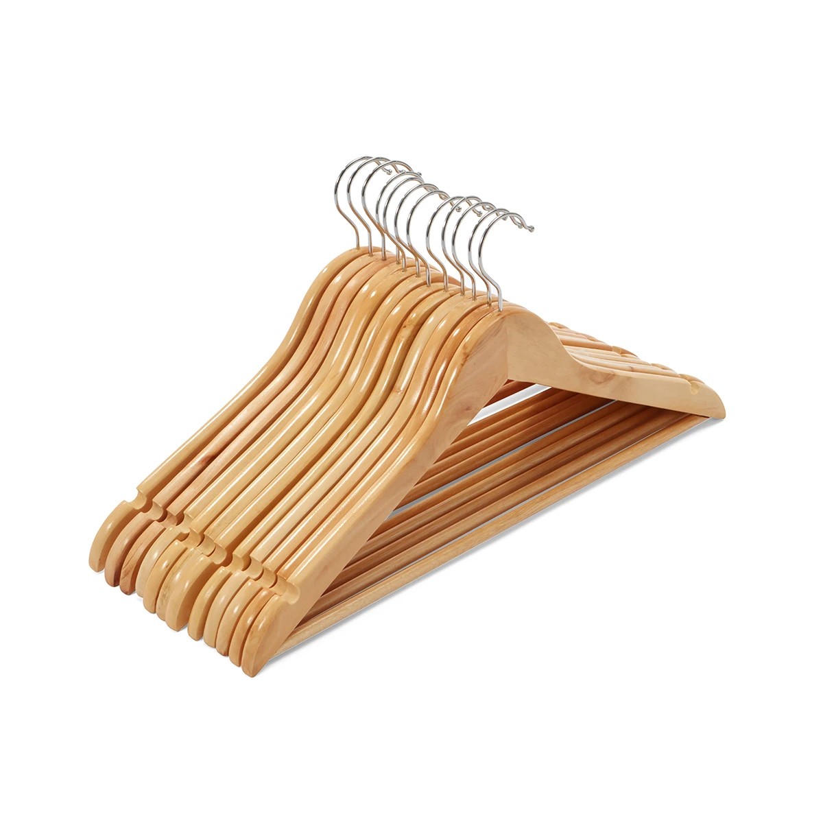6 12 Pack Wooden Hangers, 6 of 8