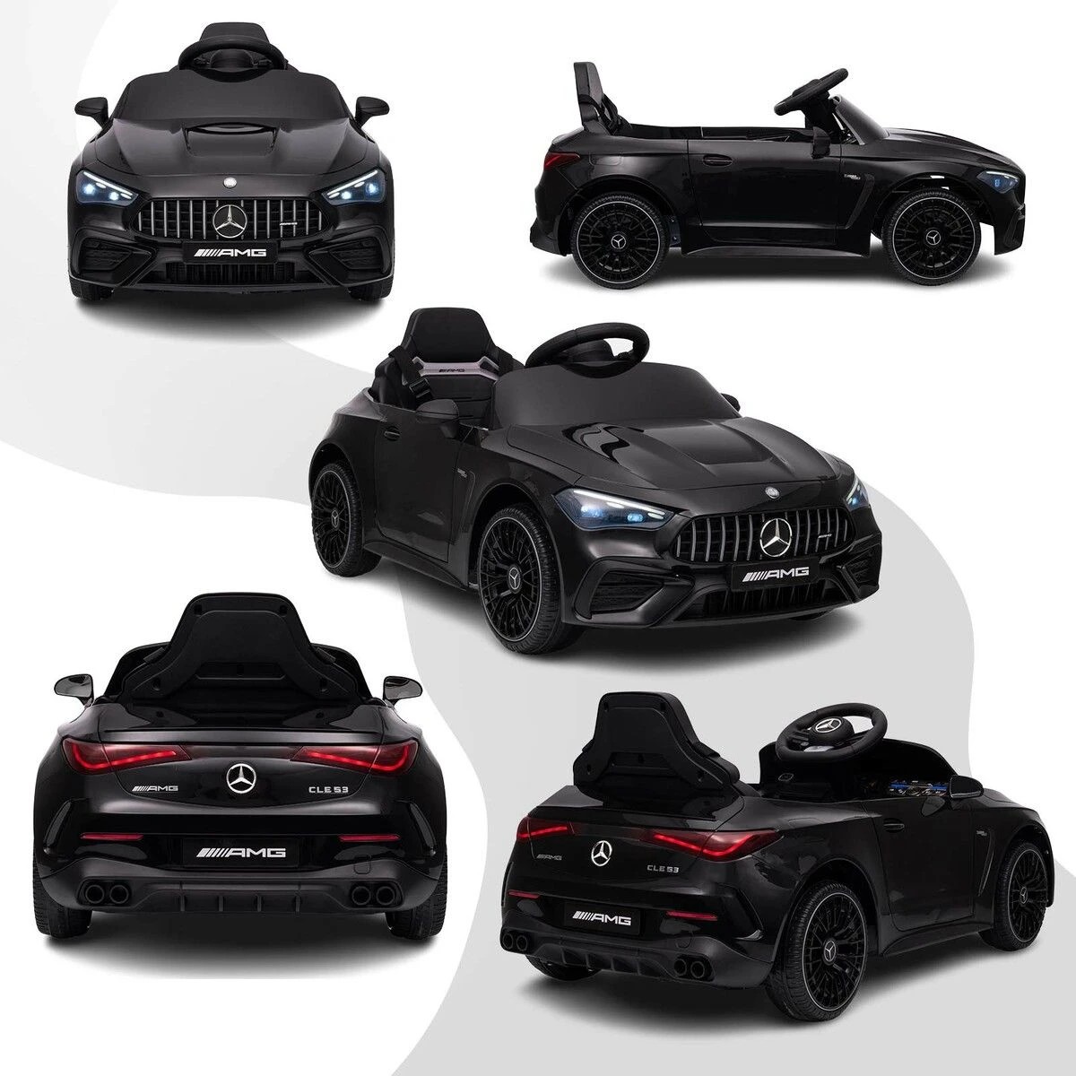 2 AUSWAY Kids Ride On Car Toy 12V Battery Powered Electric Vehicle, 2 of 4