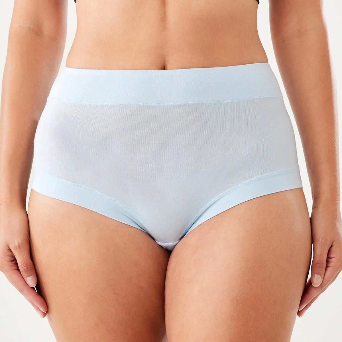 3 3 Pack Bamboo Full Briefs HALOGEN BLUE, STEEL GREY, BLACK, 3 of 8
