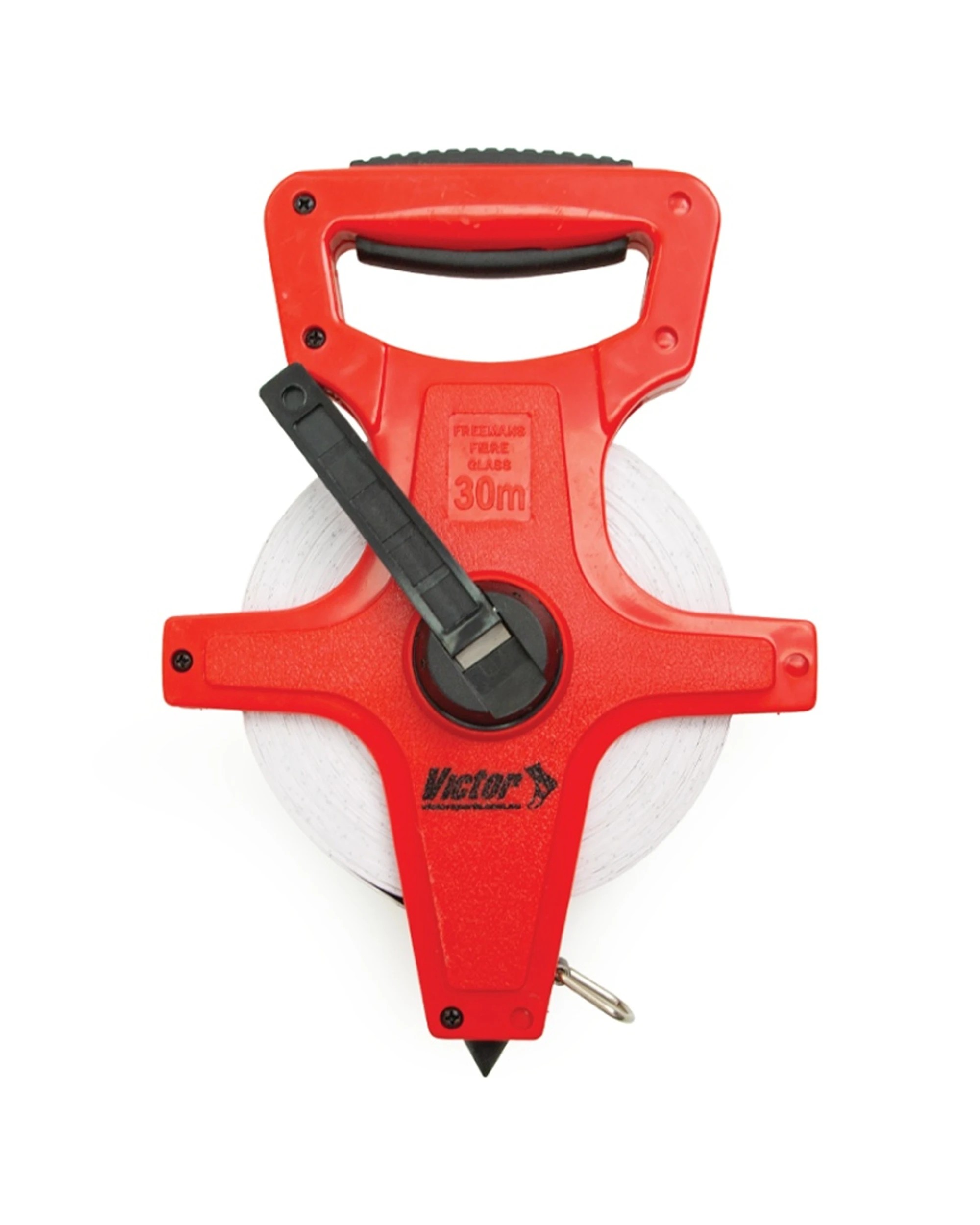 1 Victor Sports Tape Measure Open Reel Metric Imperial Winder 30m - Red, 1 of 3