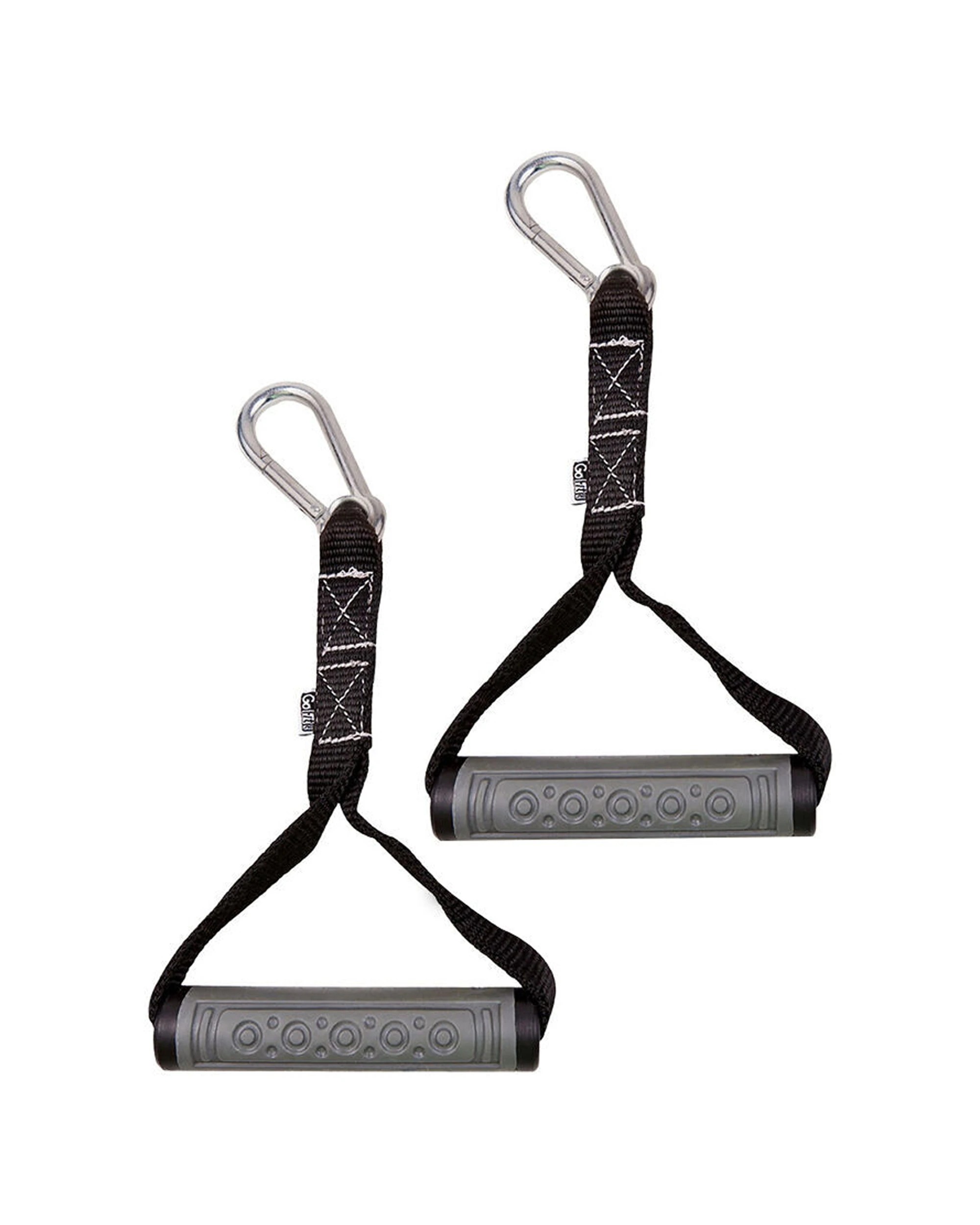 1 GOFIT Power Band Pull Handle Pair With Carabiners For Tubes And Bands Heavy Duty - Black, 1 of 2