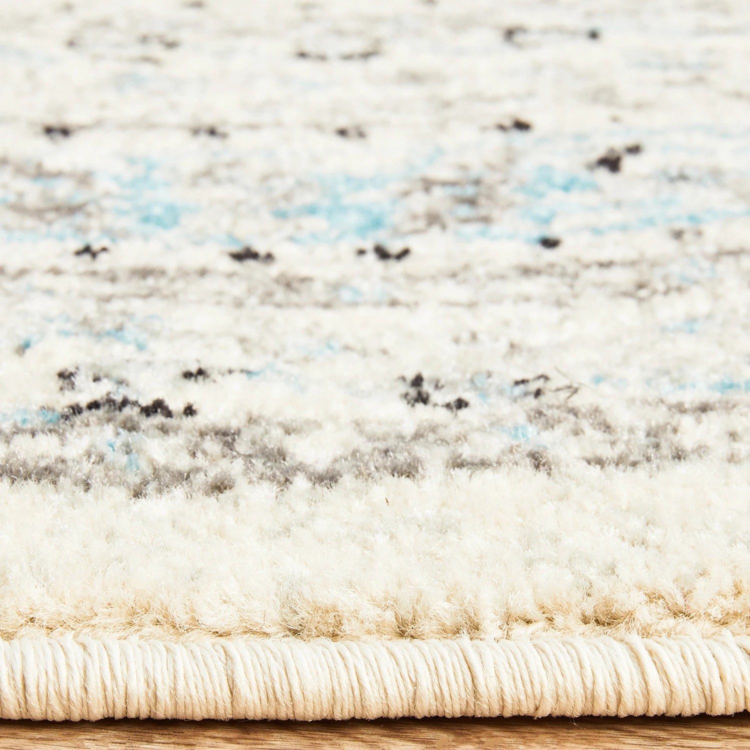 7 Common Ground Rugs Era 922 240x240cm - Large Round Power Loomed Pet Friendly Rug - White, 7 of 7