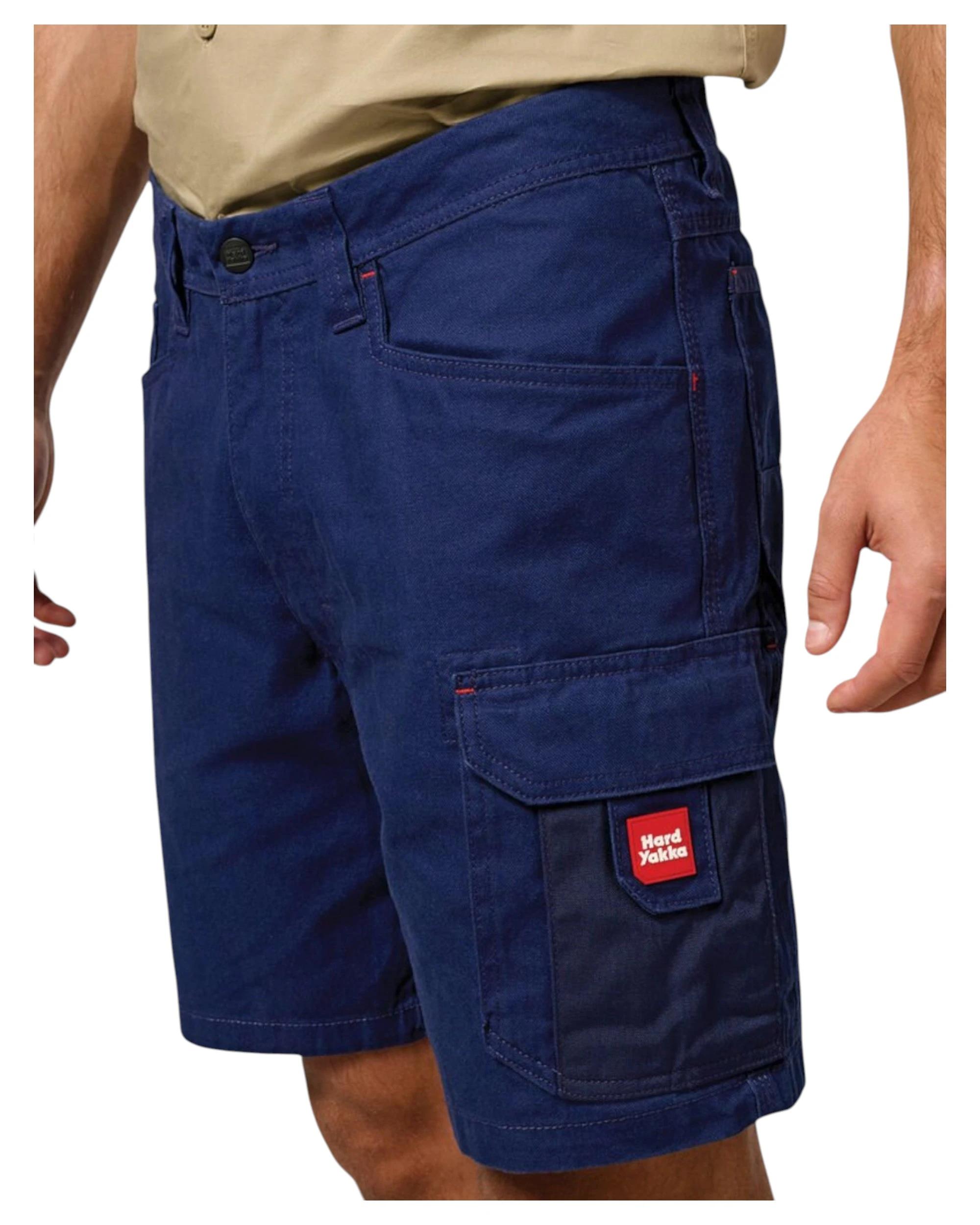 3 Hard Yakka Mens Legends Cargo Short Work Wear Navy NAVY, 3 of 6