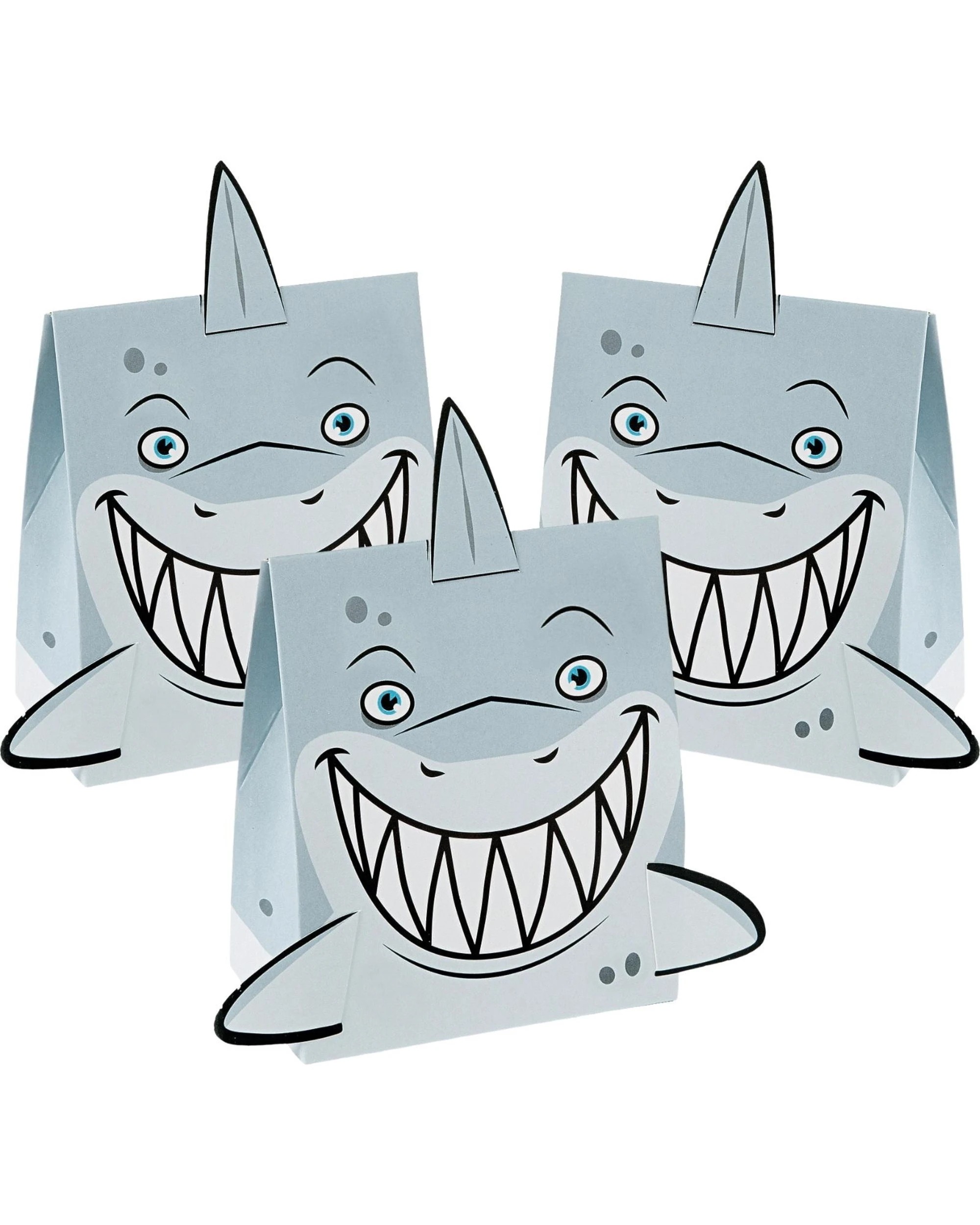 1 Fun Express Jawsome Shark Mini Lolly/Treat Boxes Pack of 12 - Grey, 1 of 1