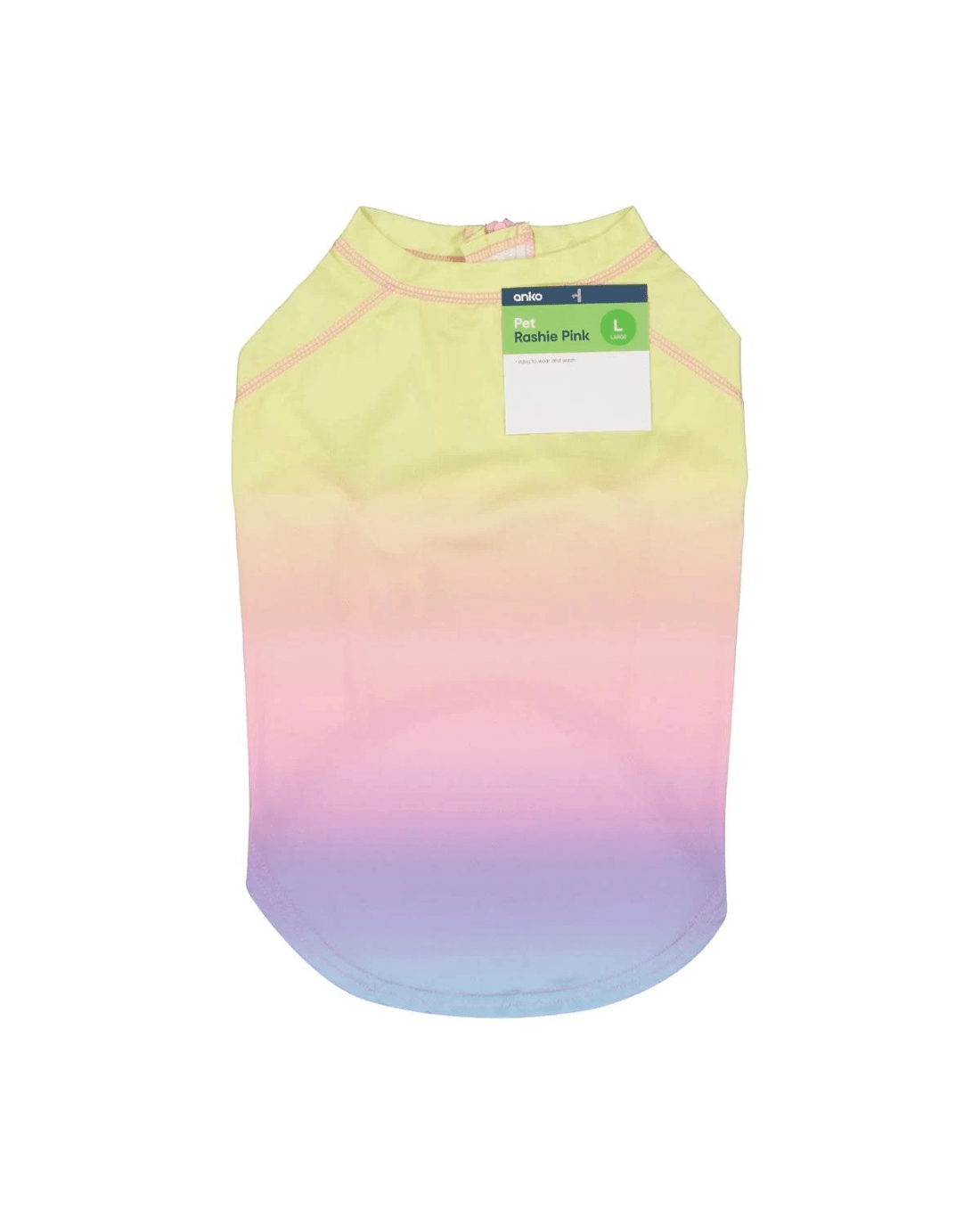 9 Pet Rashie - Large, Pink, 9 of 9